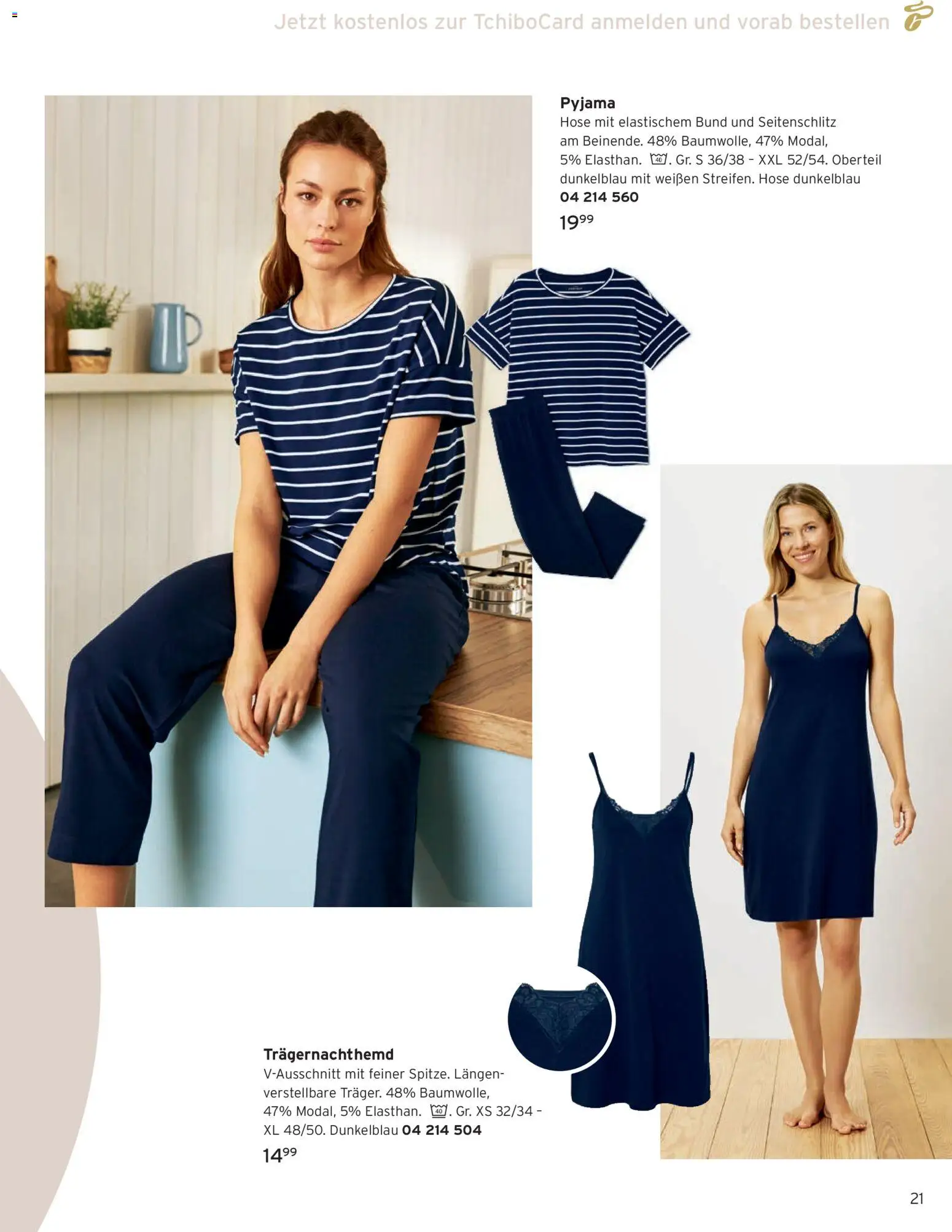 Tchibo Prospekt April – gültig ab 01.04.2026 | Seite: 21 | Produkte: Hose, Pyjama
