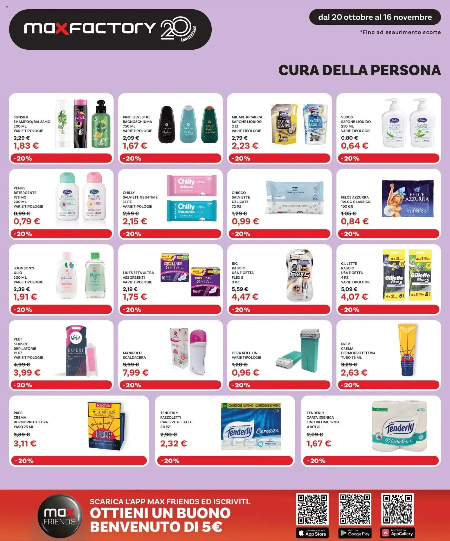 Volantino Max Factory del 20.10.2025 | Pagina: 28 | Prodotti: Crema, Rasoio, Sapone, Olio