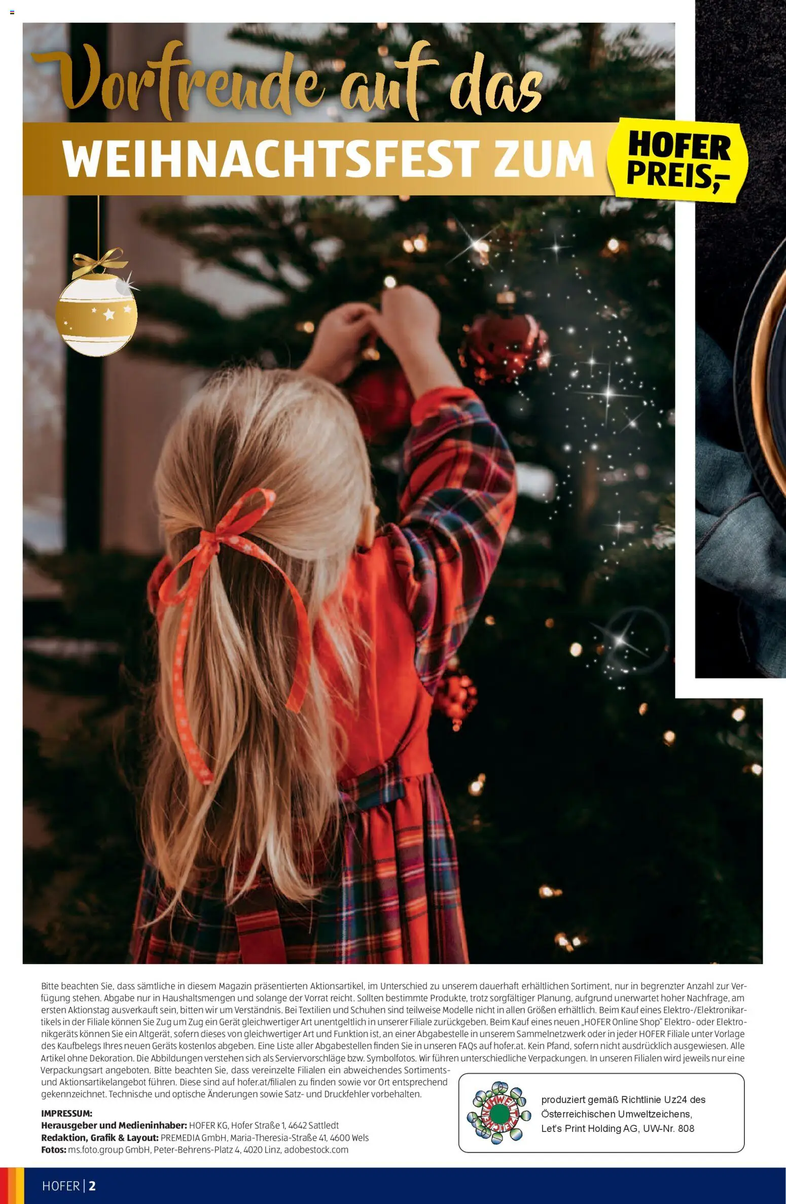 Hofer Weihnachtskatalog gültig ab 05.11.2025 | Seite: 2