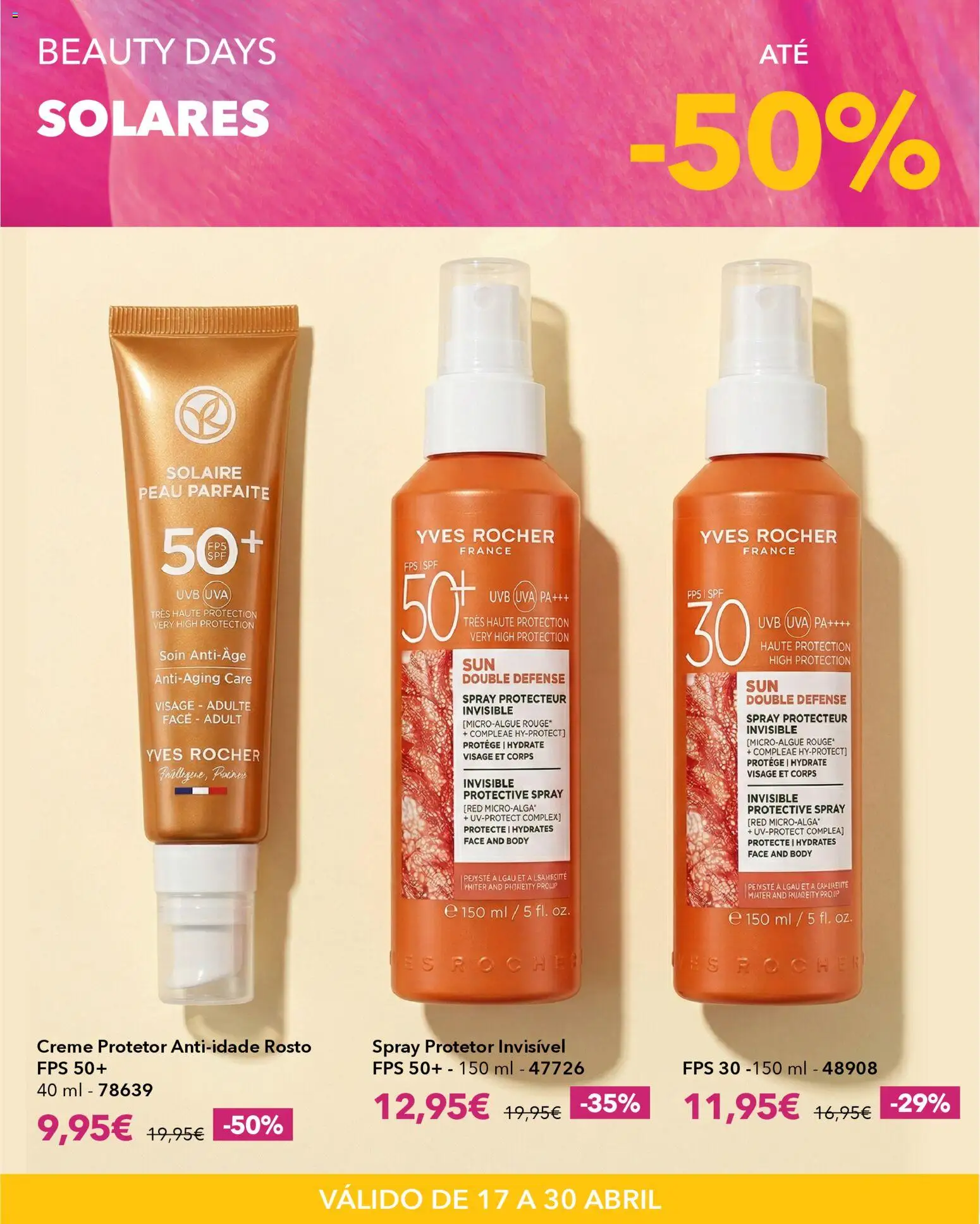 Yves Rocher Beauty days  │ válido de 17.04.2026 | Página: 7 | Produtos: Pá, Creme