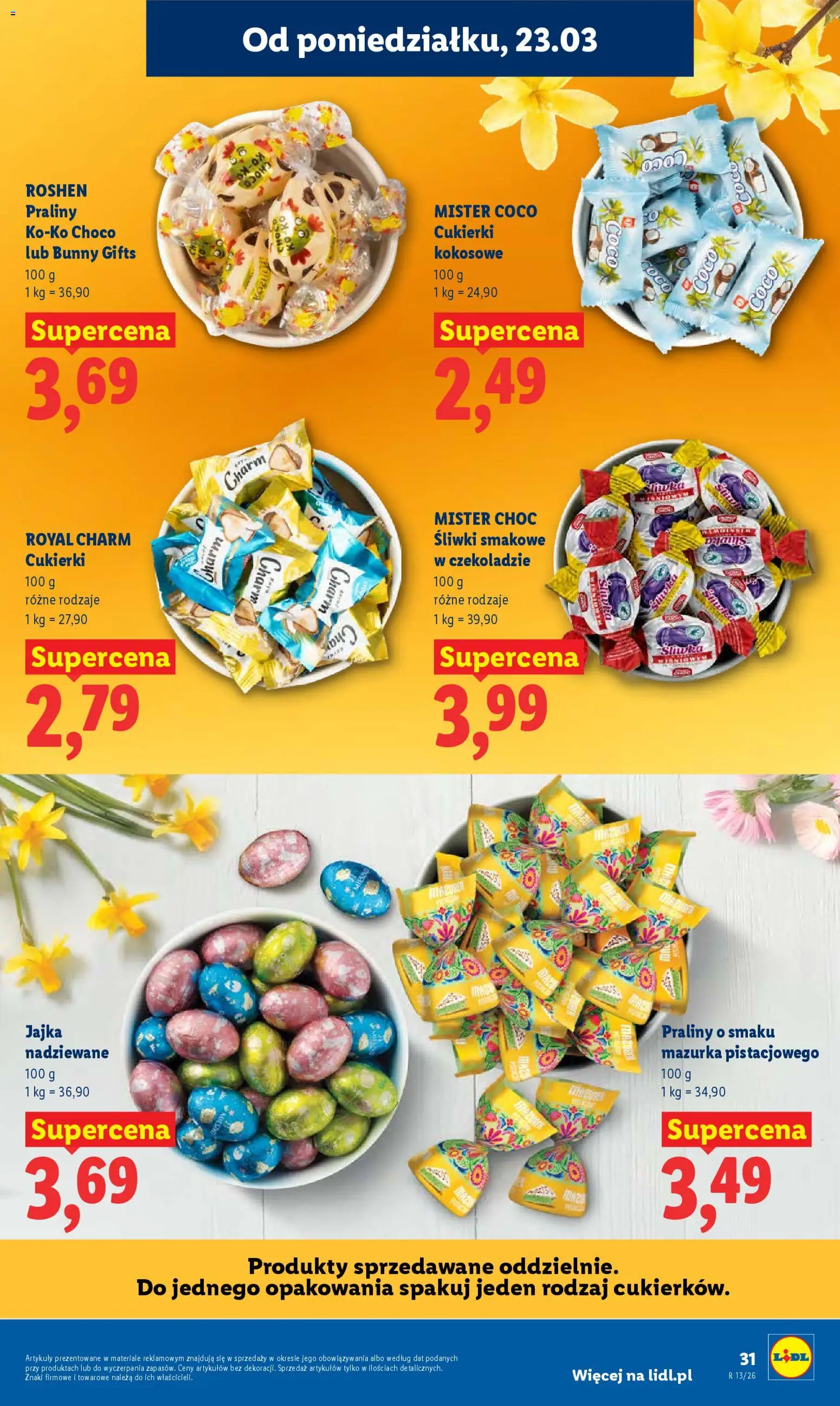 Lidl Polsko leták od 23.03.2026 | Strana: 31 | Produkty: Mister Choc