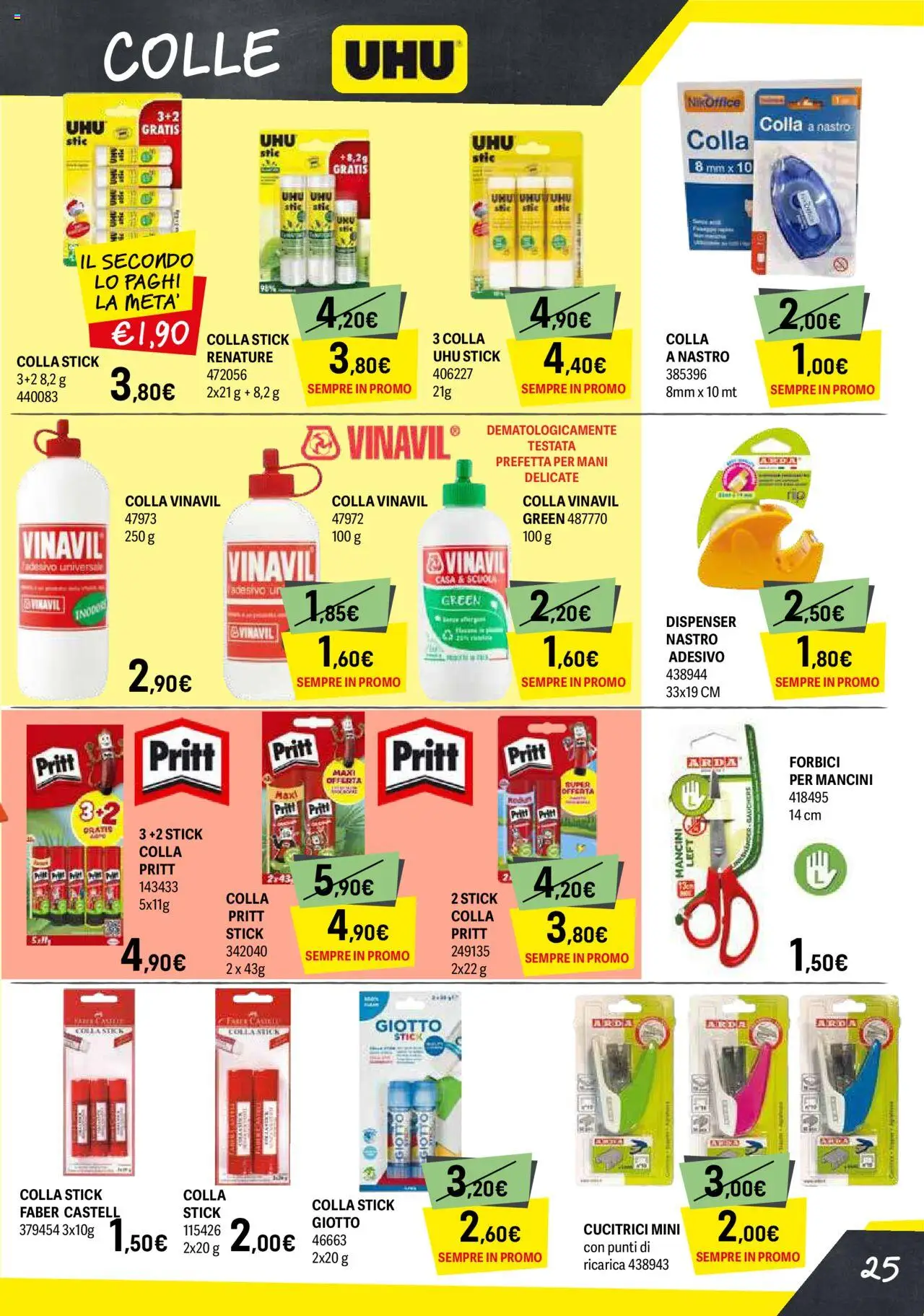 Volantino Orizzonte del 04.08.2025 | Pagina: 25 | Prodotti: Colla