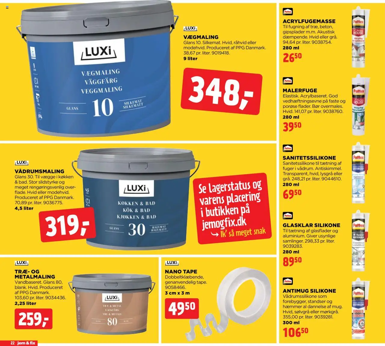 Jem & fix Tilbudsavis gyldig fra 10.08.2025 | Side: 22 | Produkter: Søm, Bad