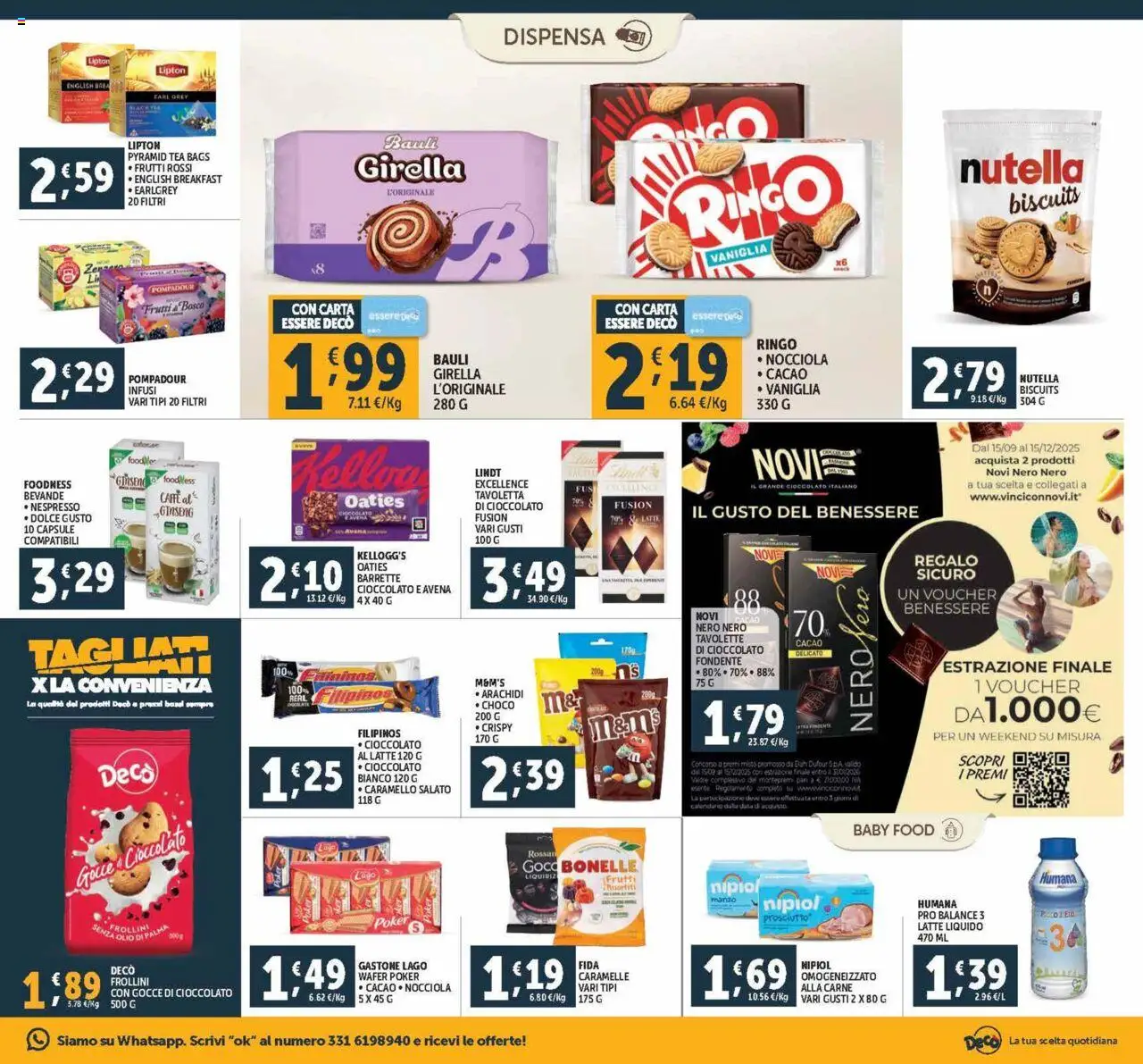 Volantino Decò del 03.10.2025 | Pagina: 13 | Prodotti: Manzo, Caramelle, Cacao, Frollini