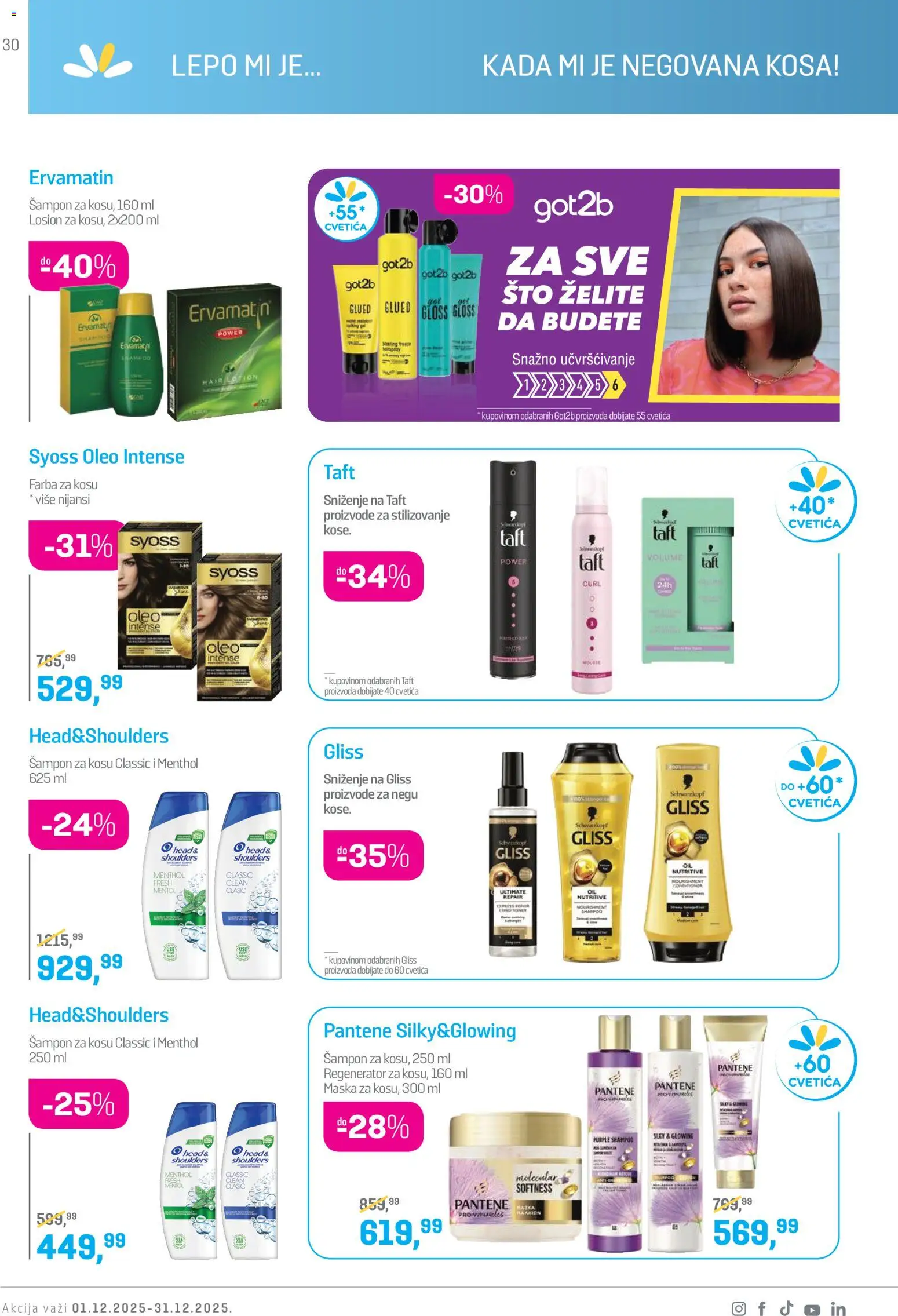 Lilly drogerie katalog - važi od 01.12.2025 | Strana: 30 | Proizvode: Syoss, Šampon, Farba za kosu, Maska