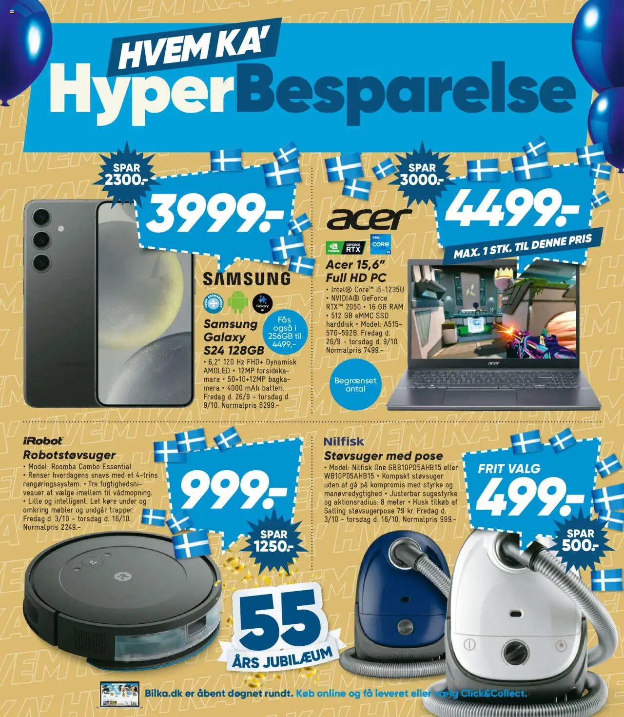 Bilka tilbudsavis – gyldig fra 03.10.2025 | Side: 7 | Produkter: RAM, PC, Harddisk, Støvsuger