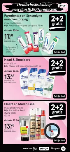Head & Shoulders, m.u.v. 625 ml bijv. Classic anti-roos shampoo 300 ml - Voorbeeld van een folder van Etos, geldig van 24.11.2025 | Pagina: 21 | Producten: Tandpasta, Kan, Mondverzorging, Shampoo