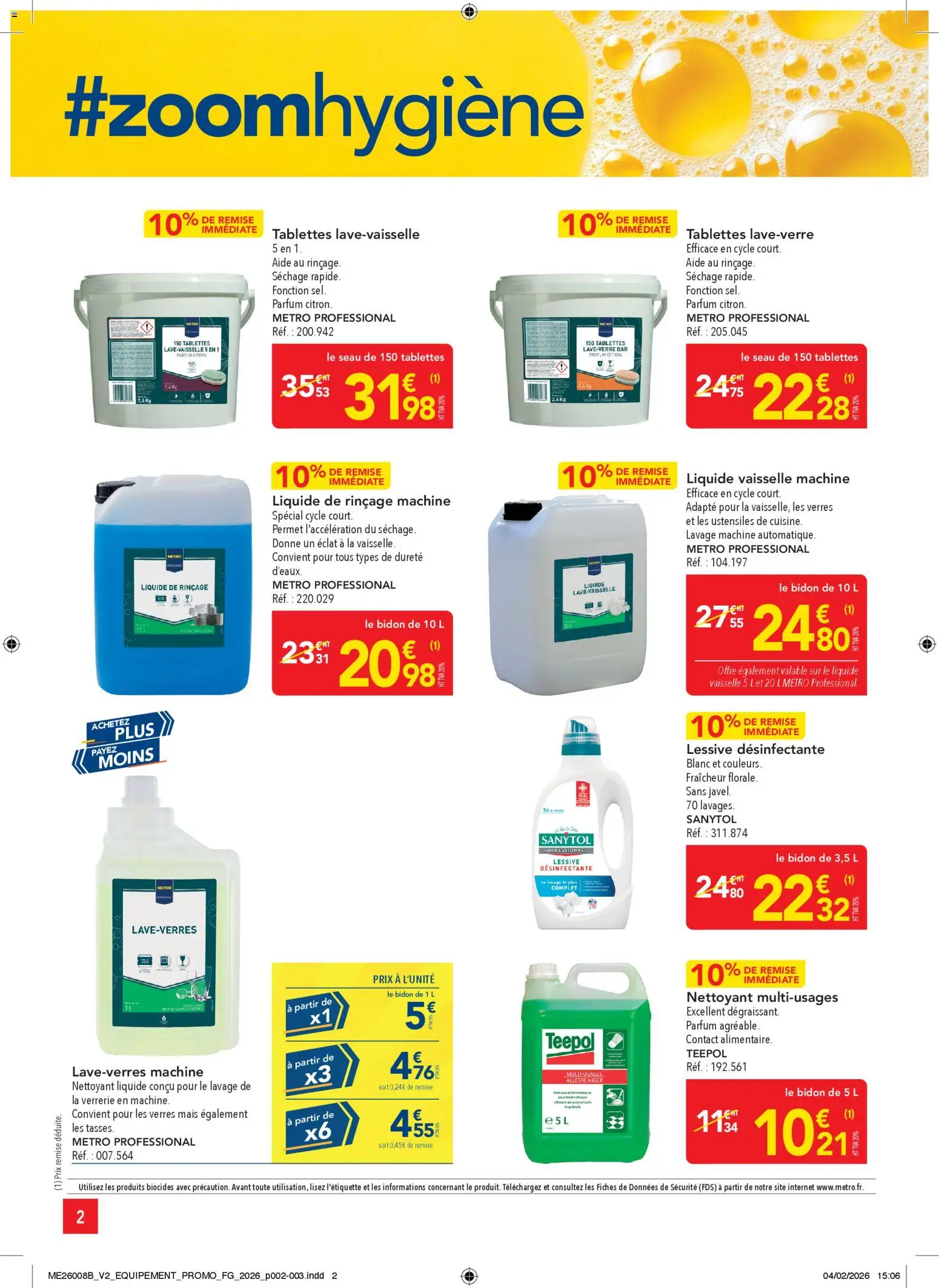 {H1} | Page: 2 | Produits: Citron, Parfum, Mais, Lessive