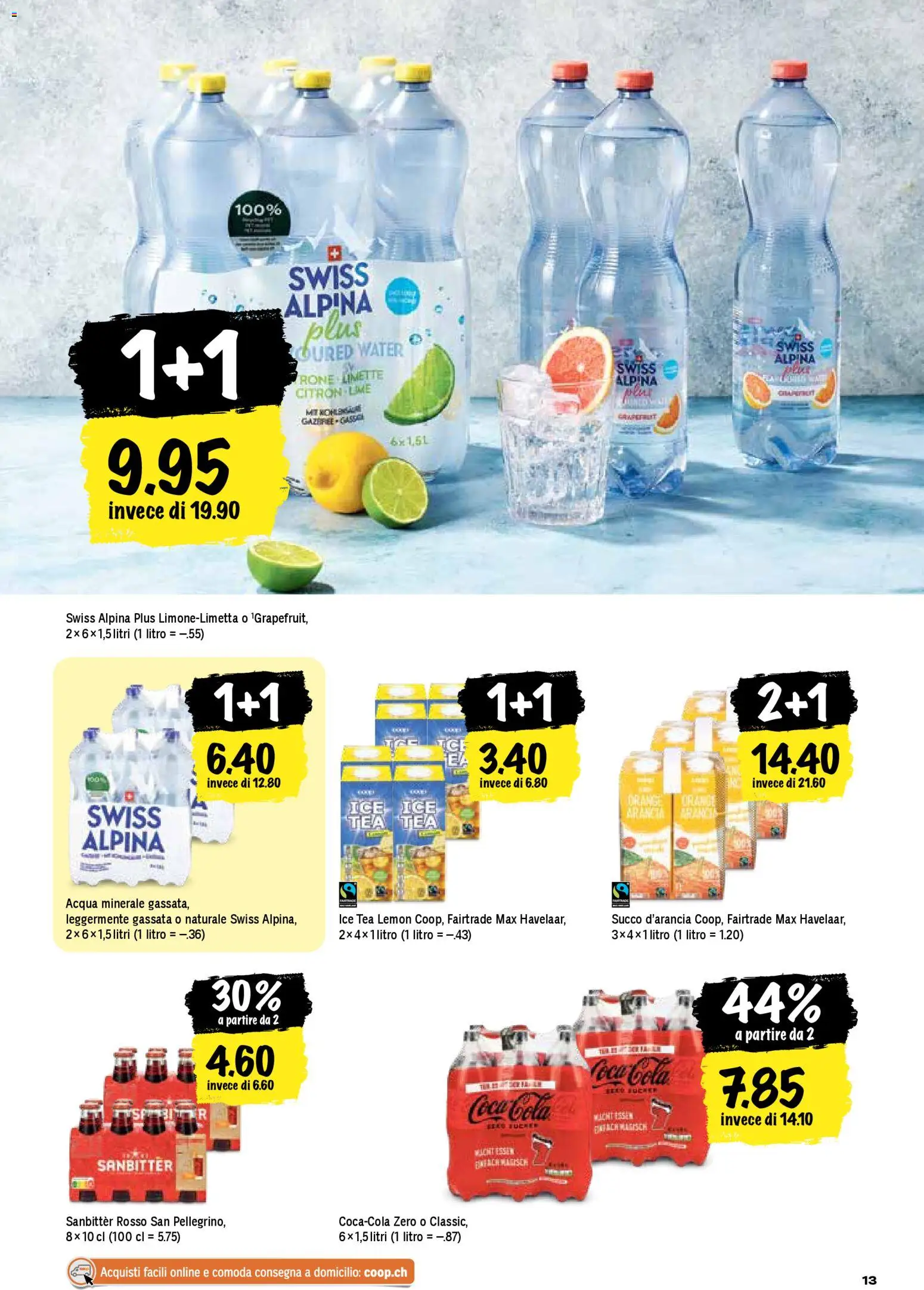 Coop - Una settimana di azioni – gültig ab 08.01.2026 | Seite: 13 | Produkte: Coca Cola, Limette