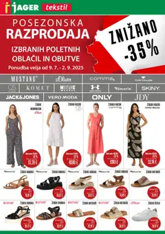 Jager katalog tekstil - pregled letaka veljavnega od 16.07.2025