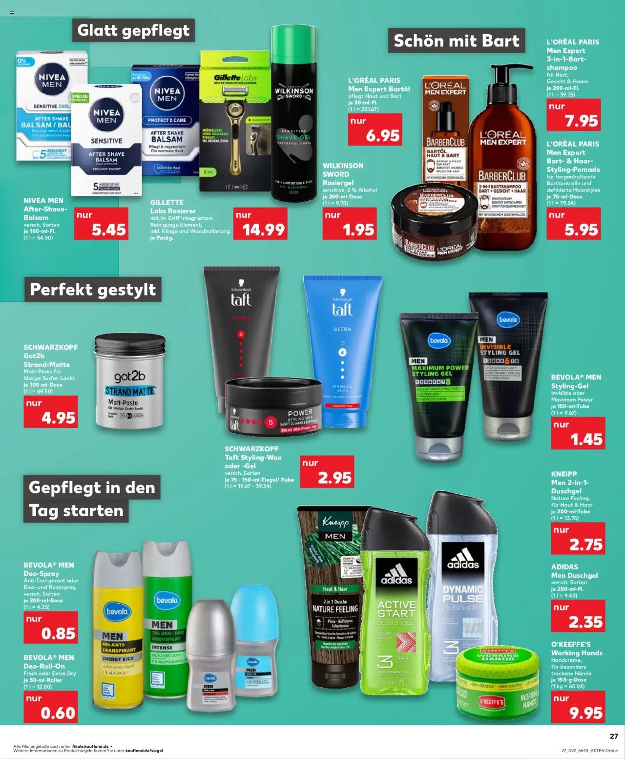 Kaufland Prospekt 	 - gültig ab dem 30.05.2025 | Seite: 27 | Produkte: Rasierer, Antitranspirant, Shower Gel, Deospray