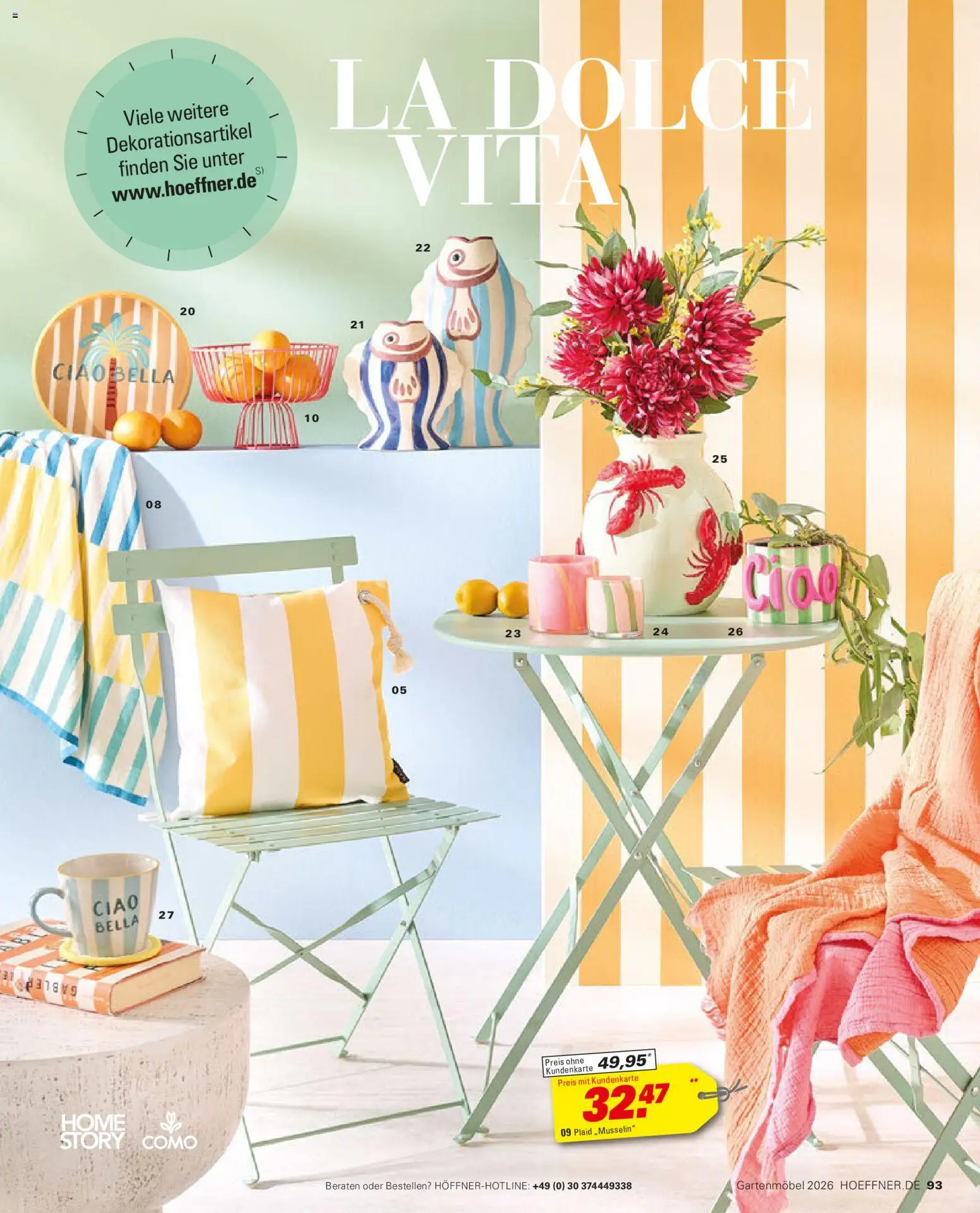 Höffner Prospekt Gartenmöbel – gültig ab 27.03.2026 | Seite: 93 | Produkte: Gartenmöbel