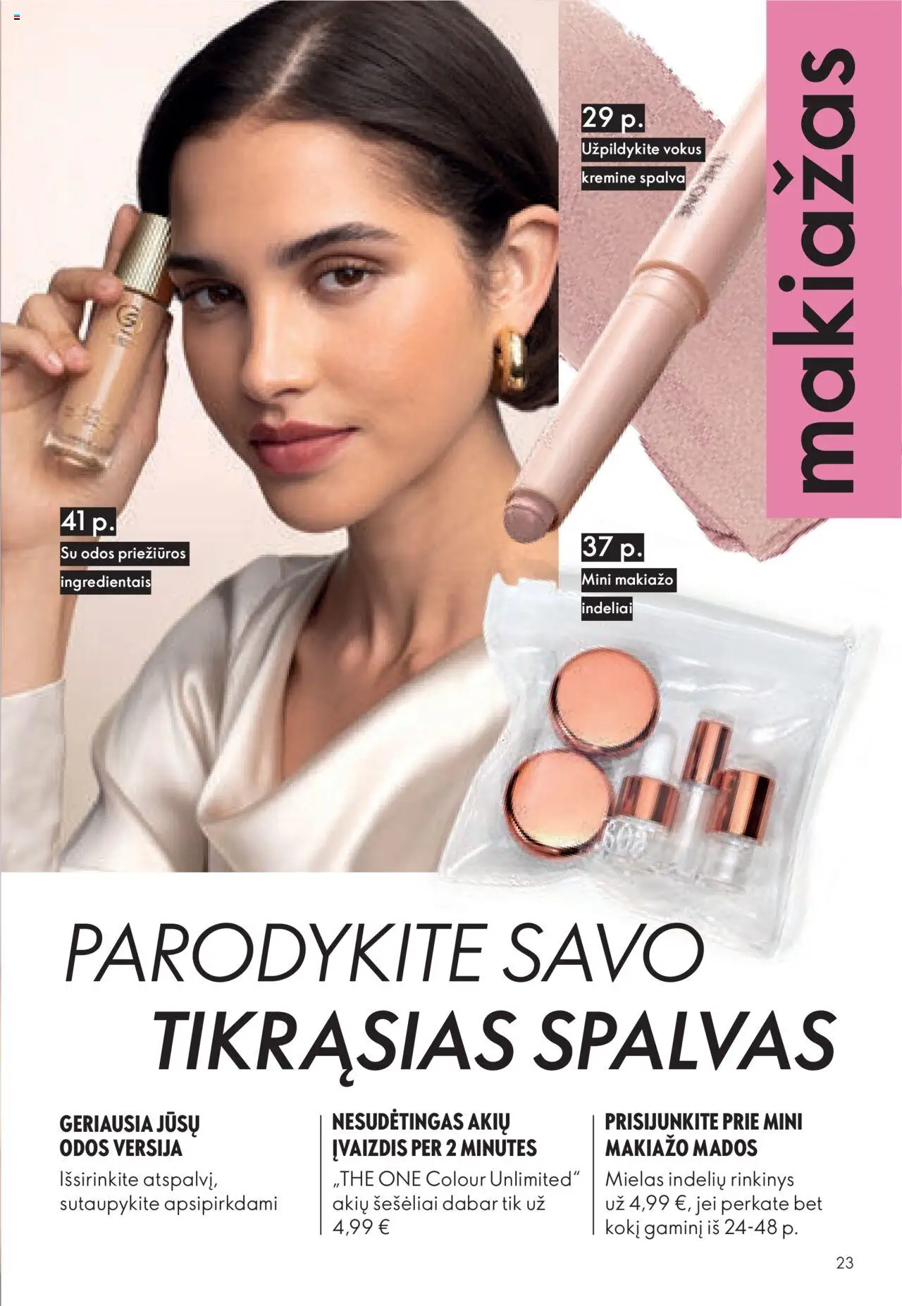 Oriflame akcijos nuo 29.10.2025 | Puslapis: 23 | Prekių: Drožtukas, BB kremas, Tušas, Kremas