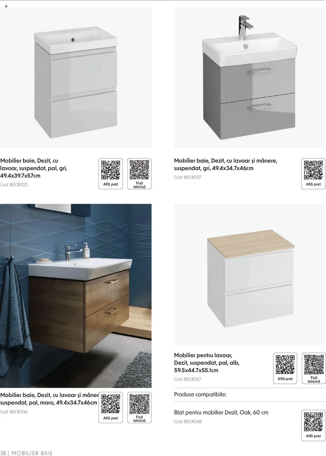 Catalog Romstal – valabil de la 25.11.2024 | Pagină: 38 | Produse: Mâner, Lavoar