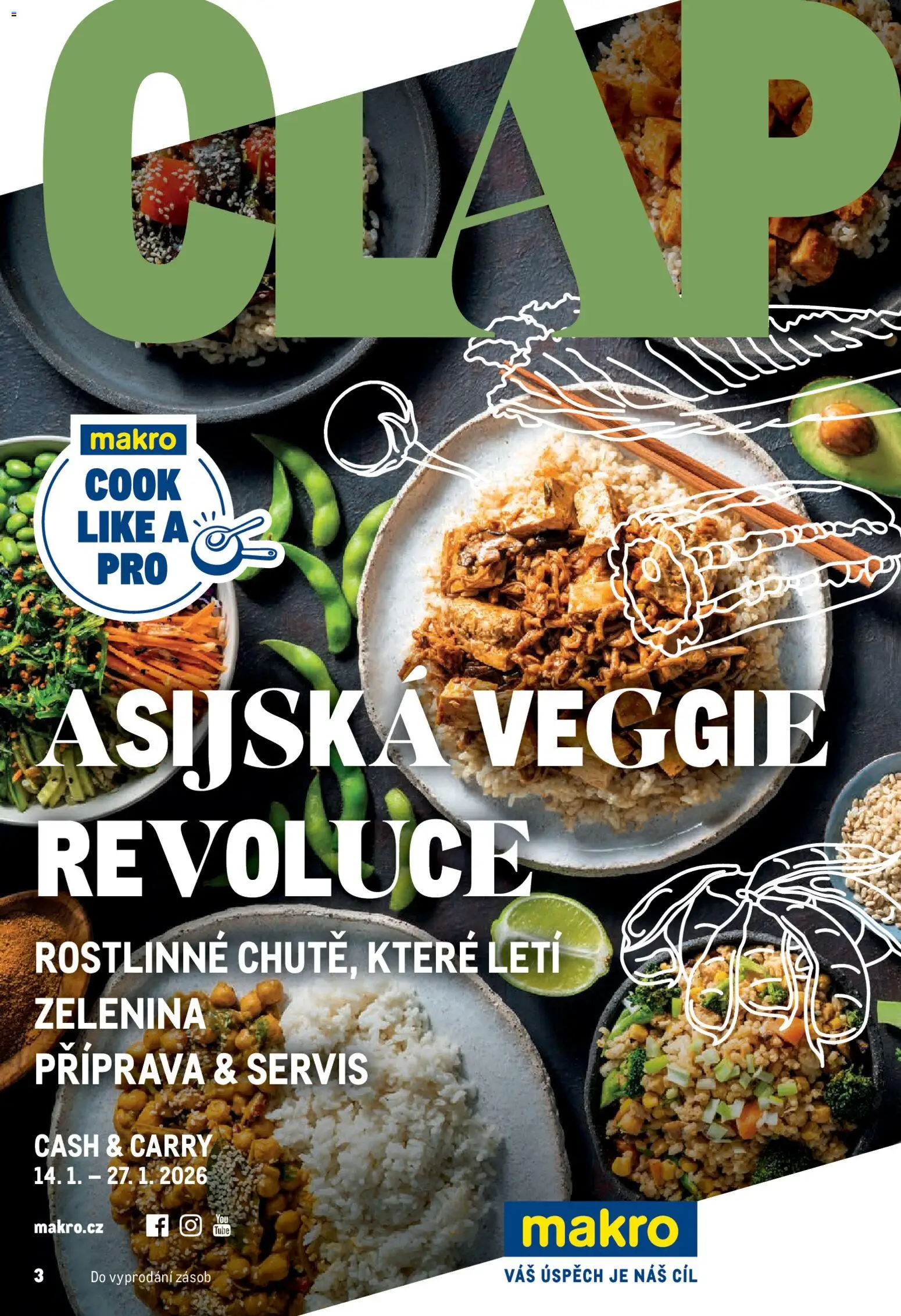 Makro leták - Pro milovníky jídla od 14.01.2026 | Strana: 1 | Produkty: Veggie, Zelenina