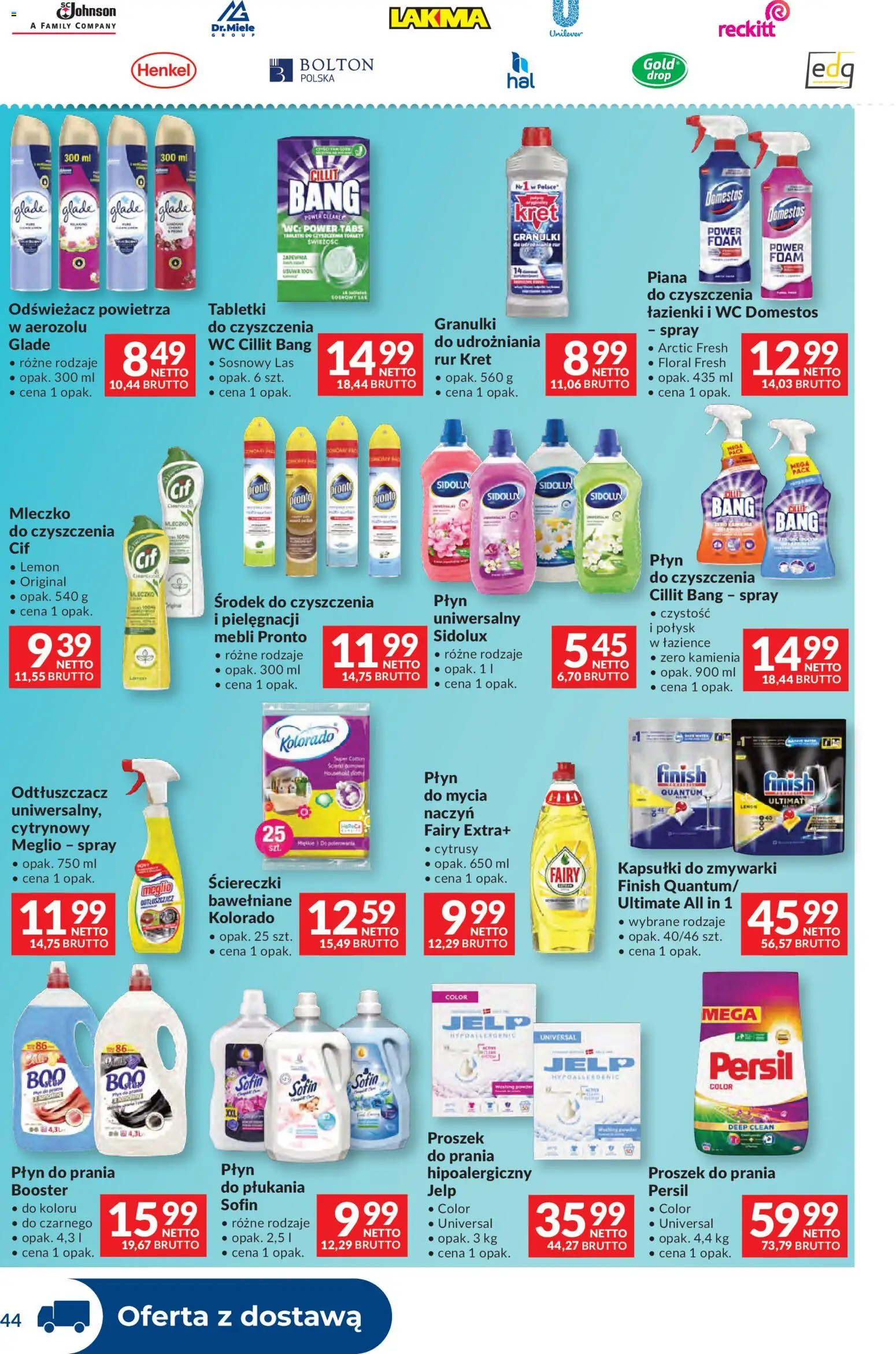 Makro gazetka - Dystrybucja do sklepów od 28.04.2026 | Strona: 44 | Produkty: Odświeżacz, Persil, Fairy, Finish