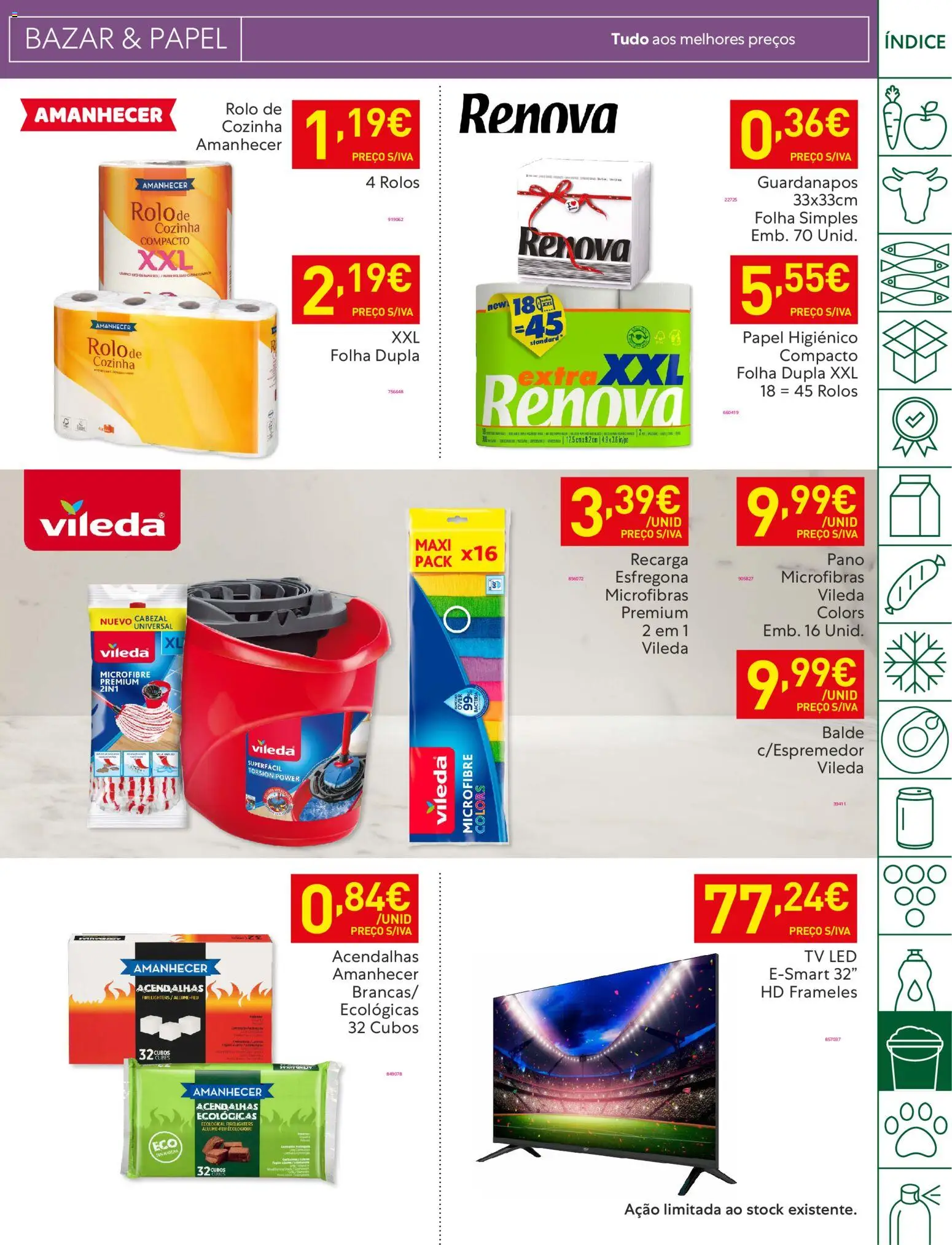 Recheio folheto │ válido de 06.01.2026 | Página: 39 | Produtos: Balde, Papel higiénico, Tv led, Guardanapos