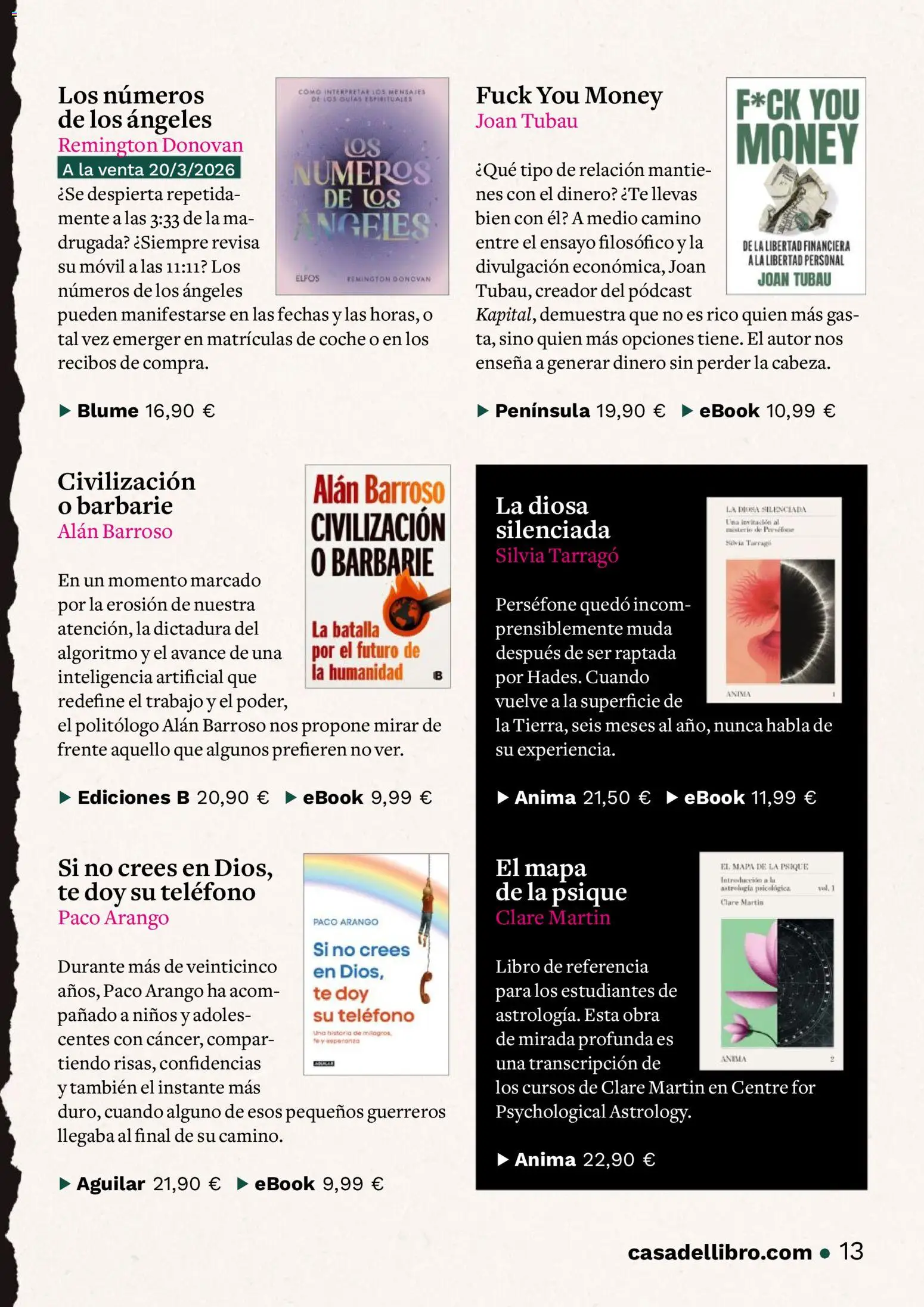 Casa del libro folleto │ válido desde el 01.04.2026 | Página: 13 | Productos: Té, Teléfono