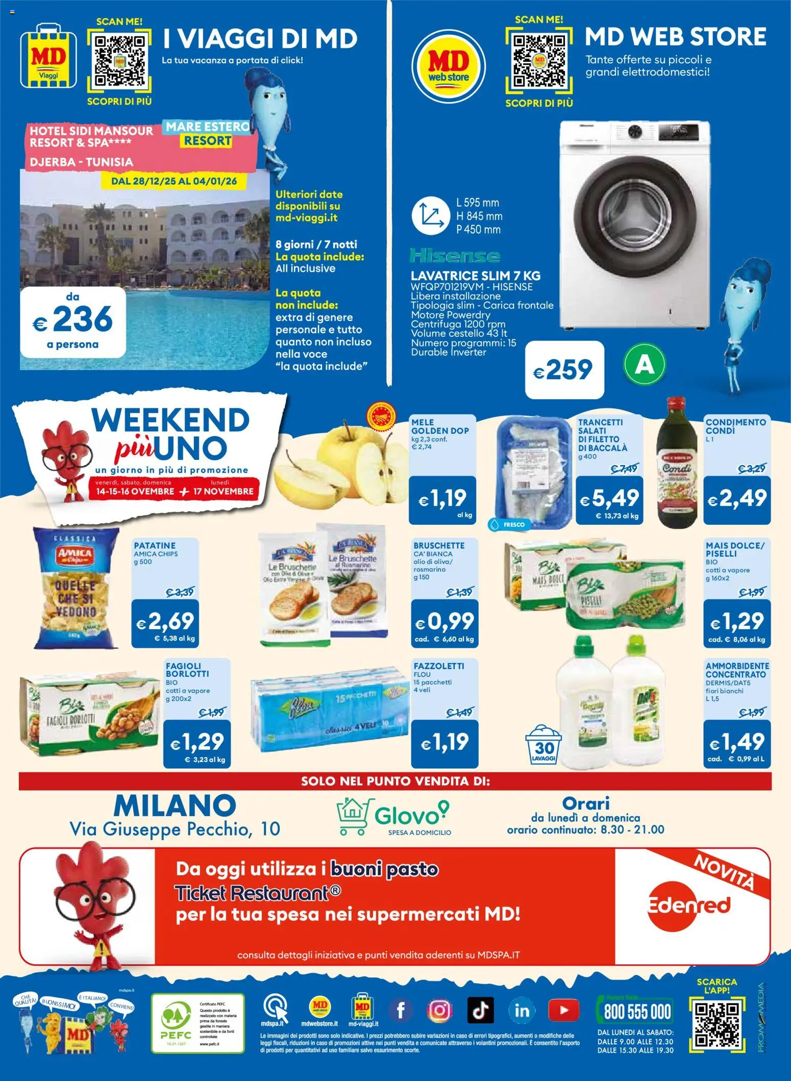 Volantino MD Discount del 04.11.2025 | Pagina: 36 | Prodotti: Rosmarino, Centrifuga, Fagioli, Lavatrice