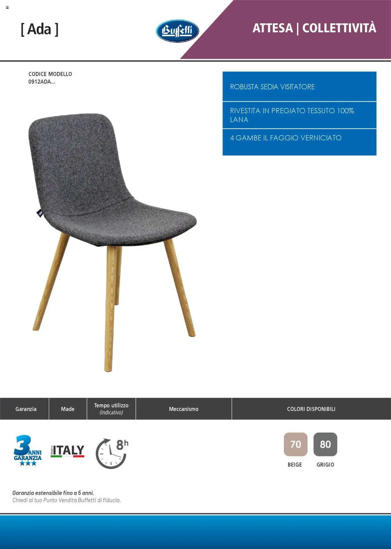 Volantino Buffetti del 28.06.2025 | Pagina: 151 | Prodotti: Sedia