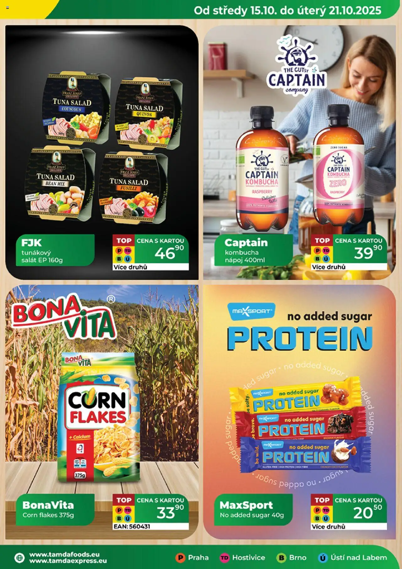 Tamda Foods leták od 15.10.2025 | Strana: 13 | Produkty: Kombucha, Salát, Protein, LED