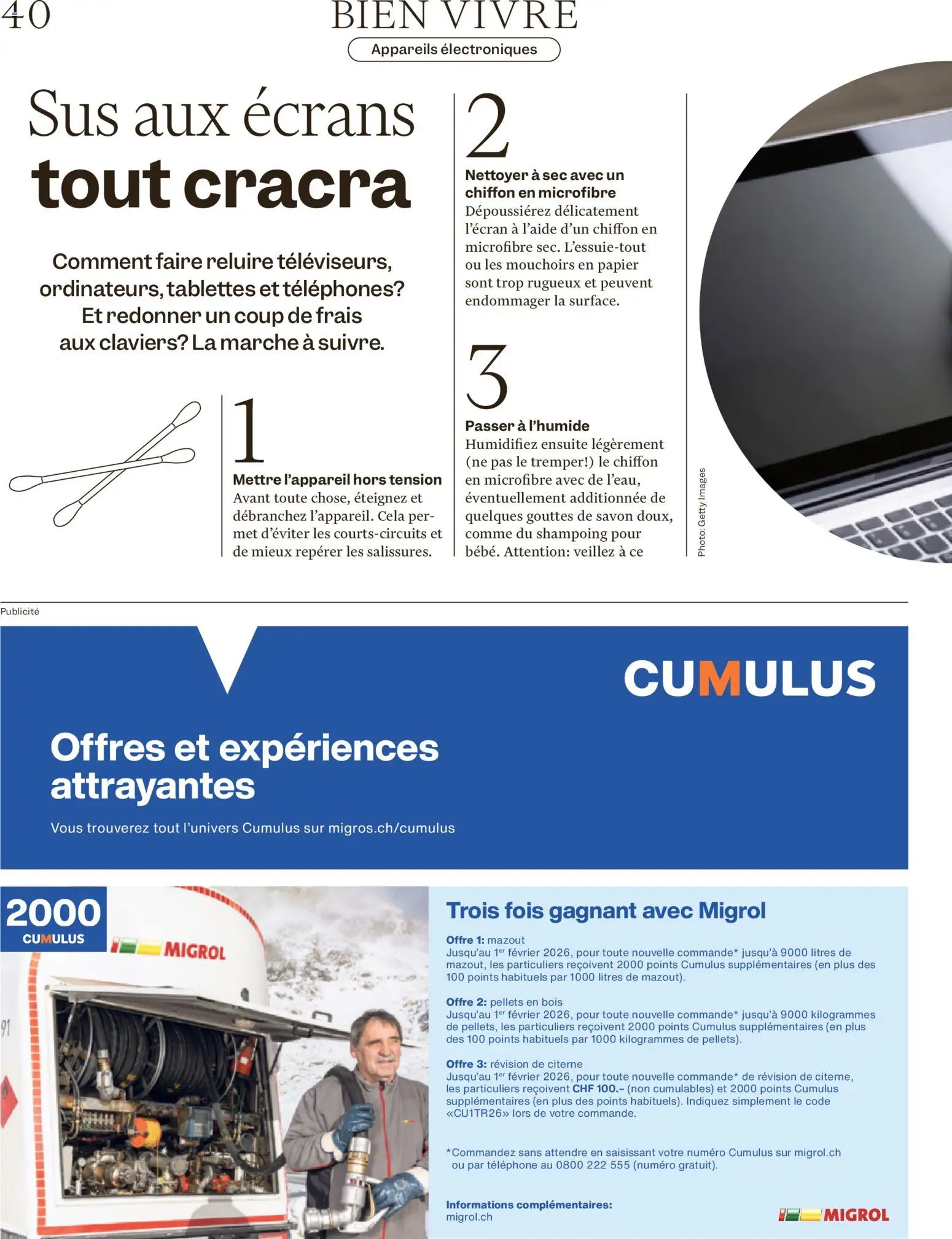 Migros Magazin FR – gültig ab 19.01.2026 | Seite: 40