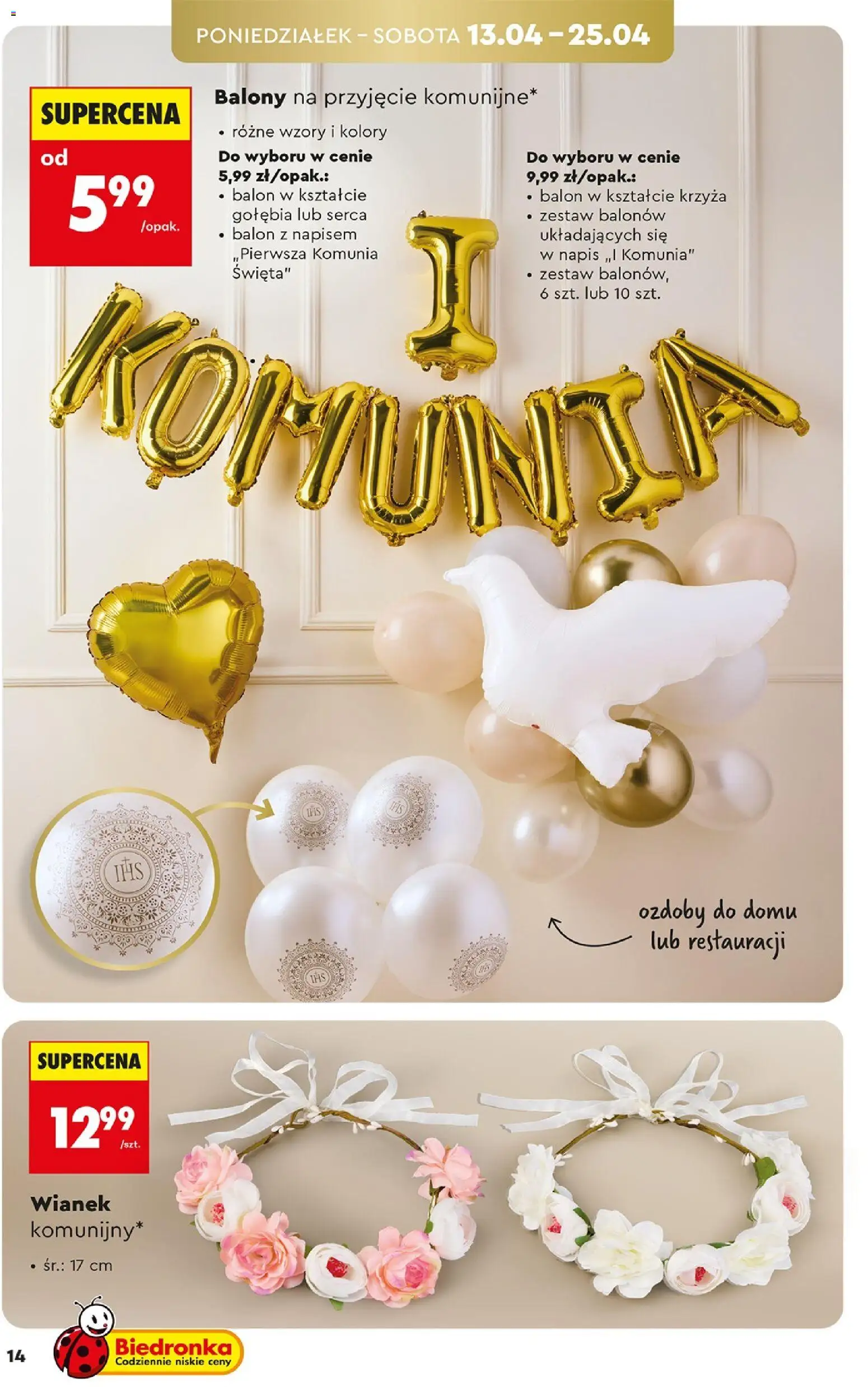 Biedronka gazetka - Hity i inspiracje od 11.04.2026 | Strona: 14