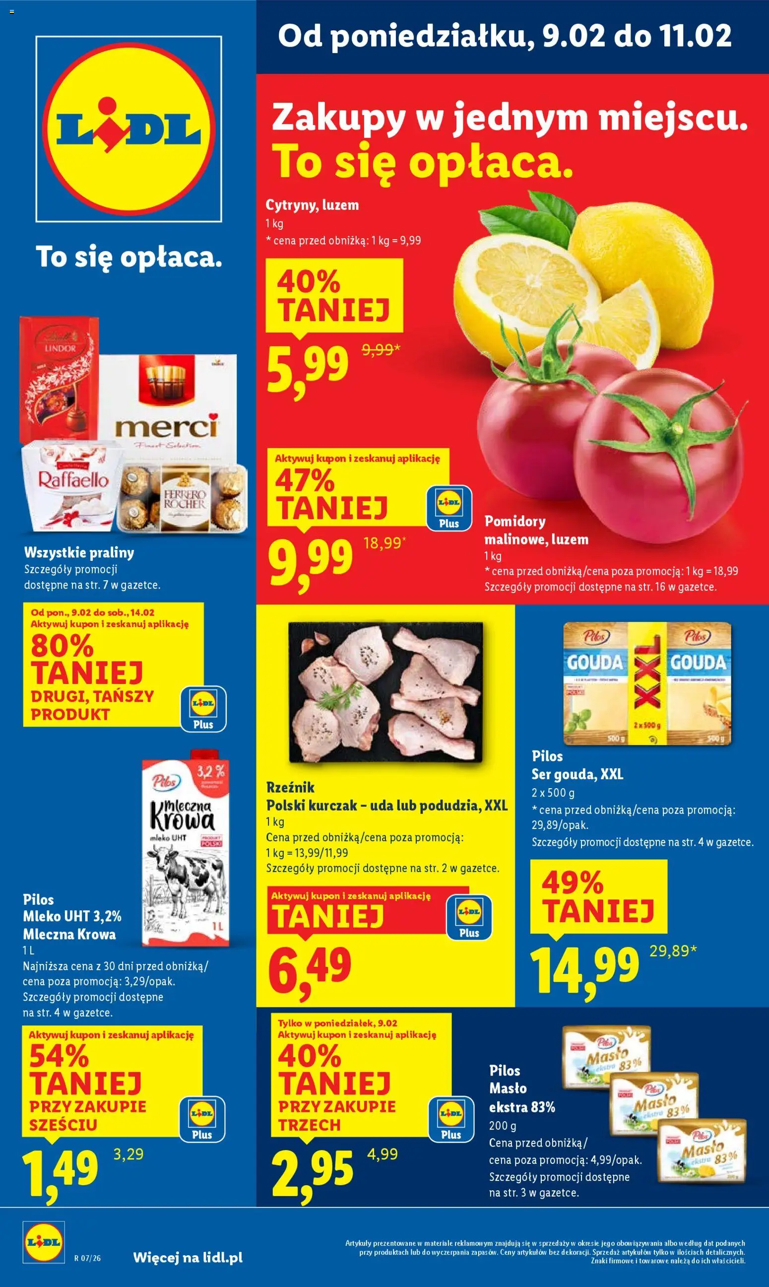 Lidl Gazetka od 09.02.2026 | Strona: 1