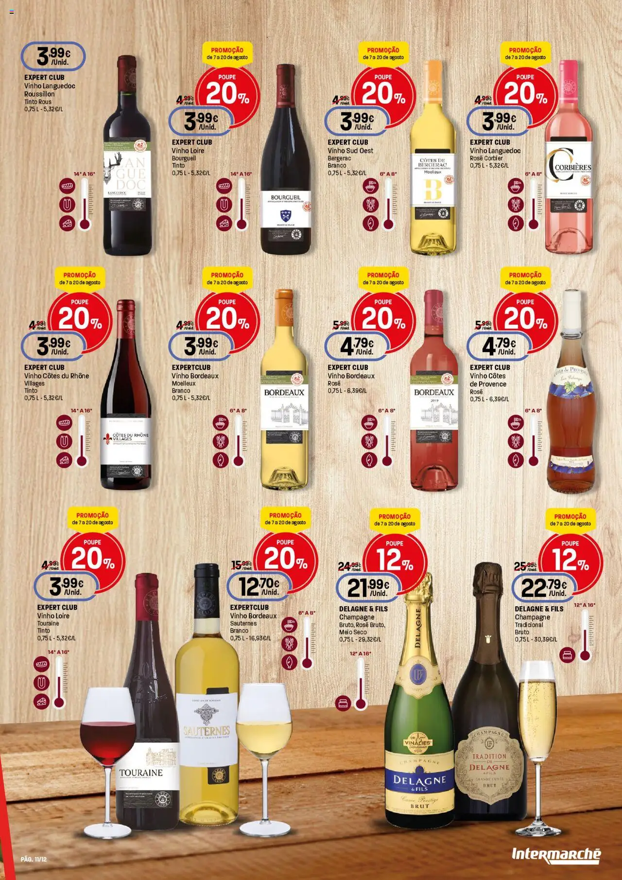 Intermarché -  Produtos Franceses │ válido de 07.08.2025 | Página: 11 | Produtos: Champagne, Vinho
