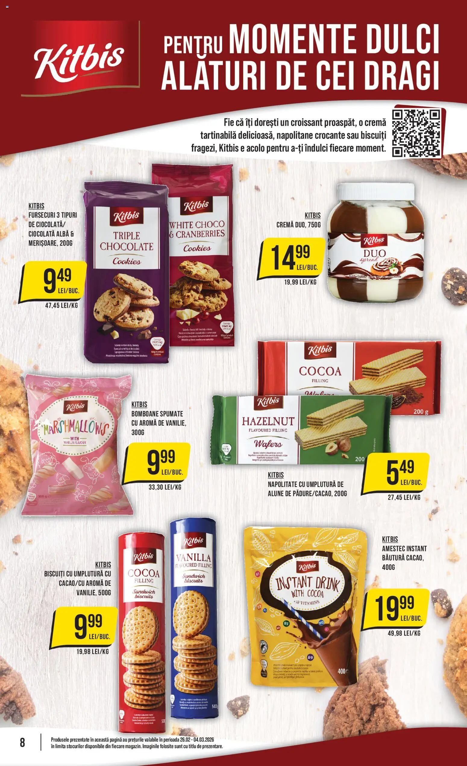 Noul catalog Mega Image – valabil de la 26.02.2026 | Pagină: 8 | Produse: Alune, Cremă, Cacao, Cremă tartinabilă