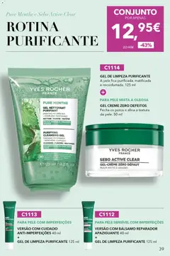 Pré-visualização GEL CREME ZERO DEFEITOS, Fecha os poros e afina a textura da pele. 50 ml válido de 31.03.2026 | Página: 39