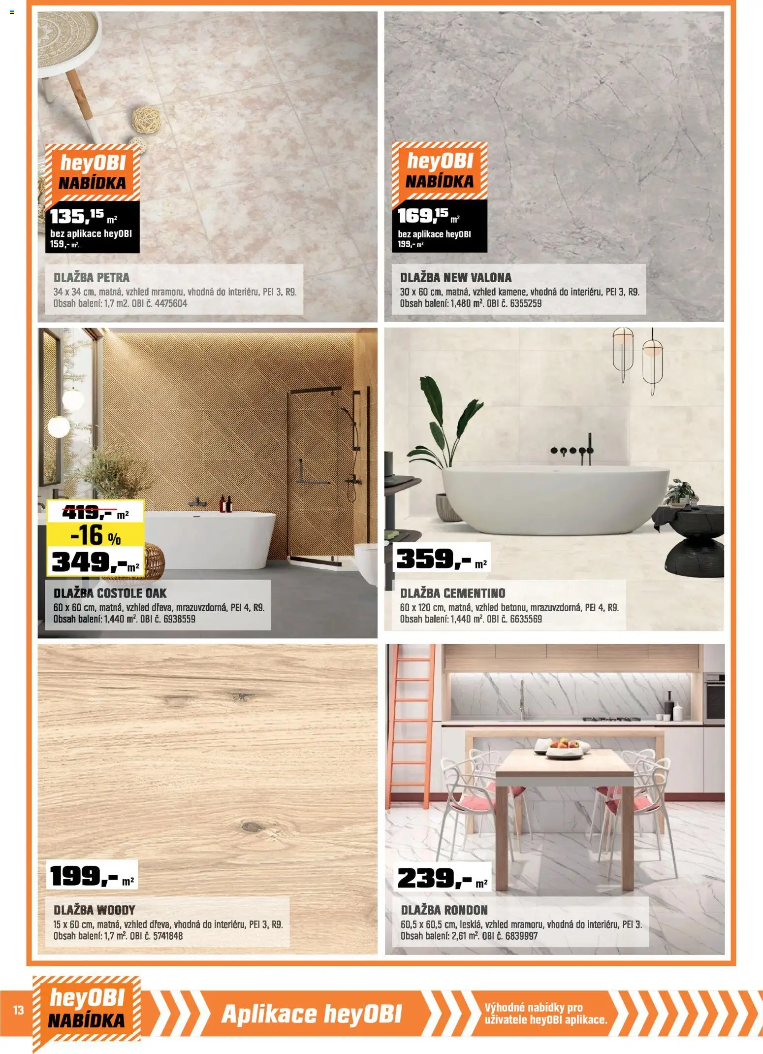 OBI leták - Bobří síla v akci od 01.03.2026 | Strana: 14 | Produkty: Dlažba