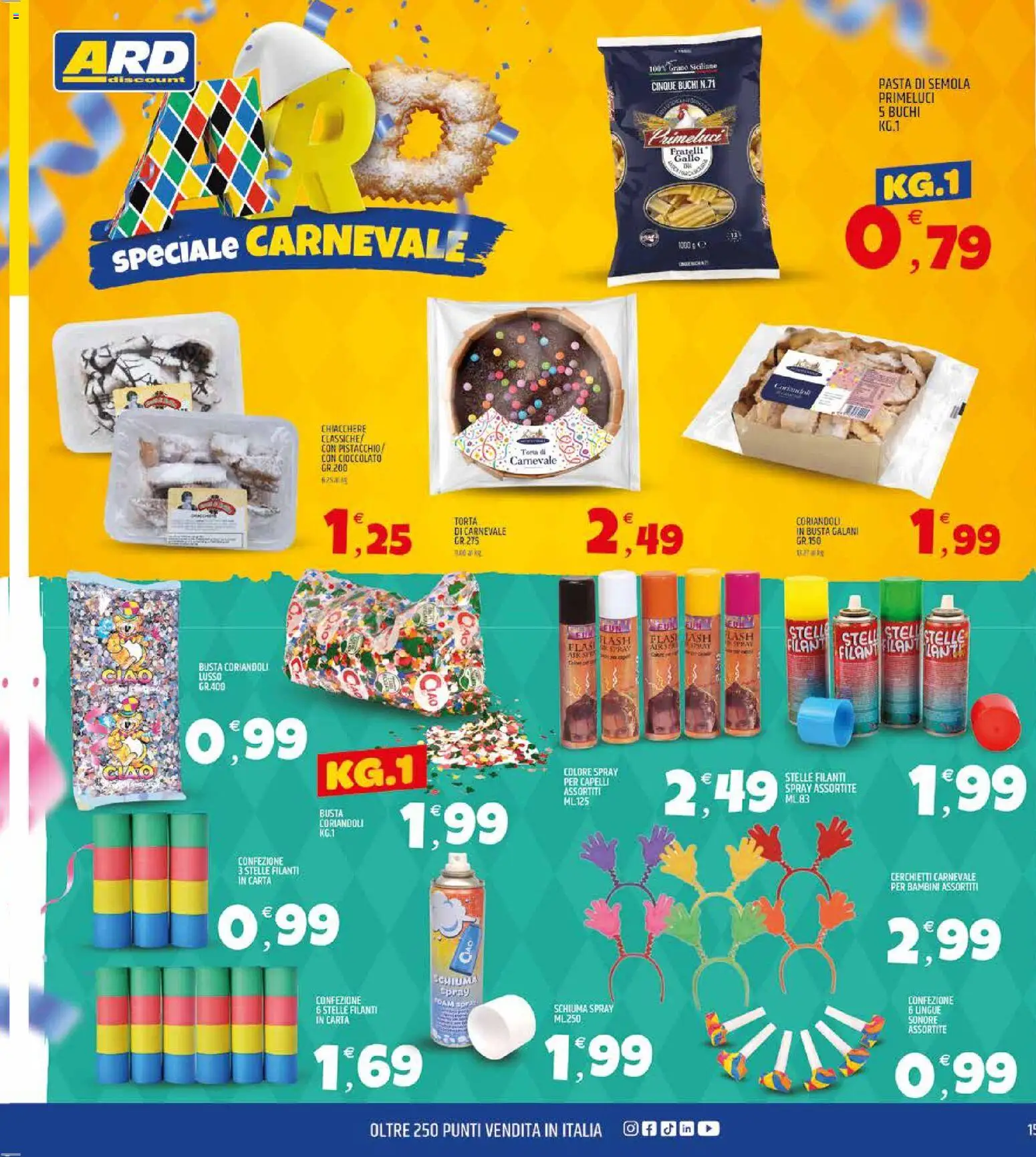 Volantino ARD Discount del 29.01.2026 | Pagina: 15 | Prodotti: Cioccolato, Pasta, Torta