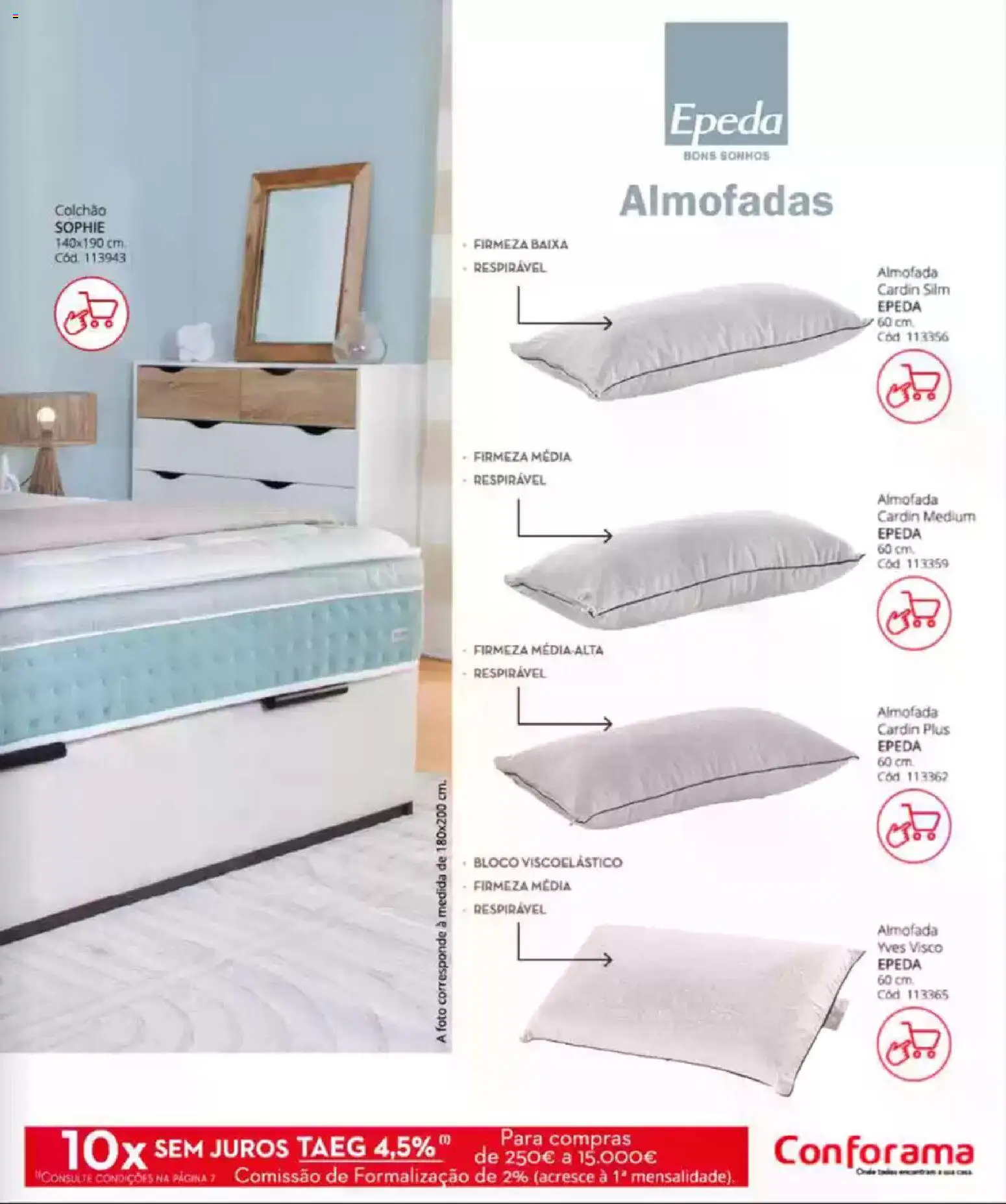 Conforama Camitis │ válido de 05.02.2026 | Página: 27 | Produtos: Colchão, Almofada