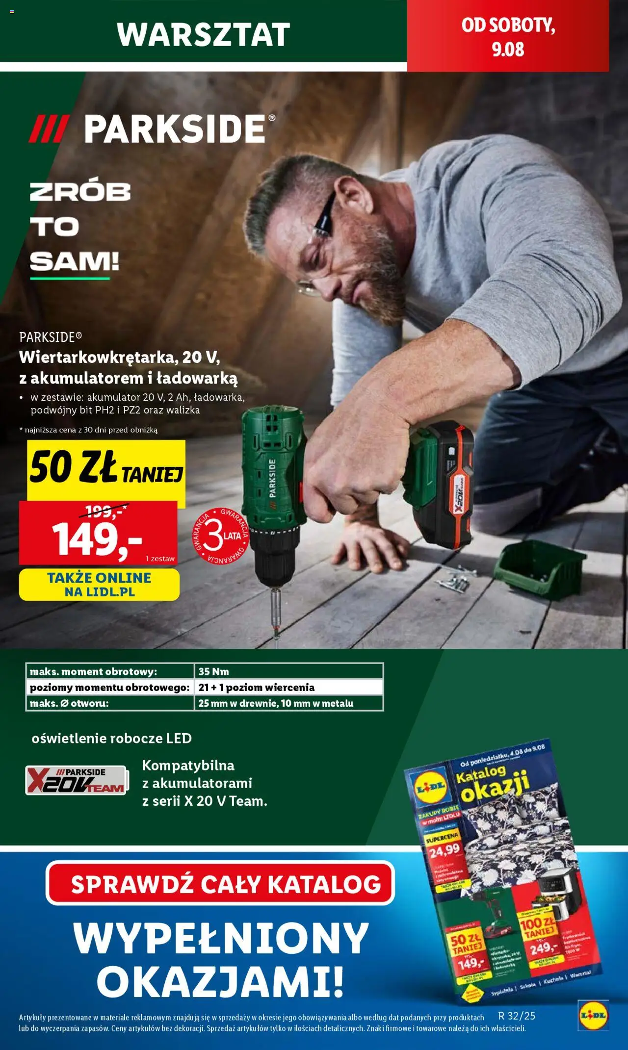 Lidl Gazetka od 07.08.2025 | Strona: 15 | Produkty: Ładowarka, Walizka, Frytkownica