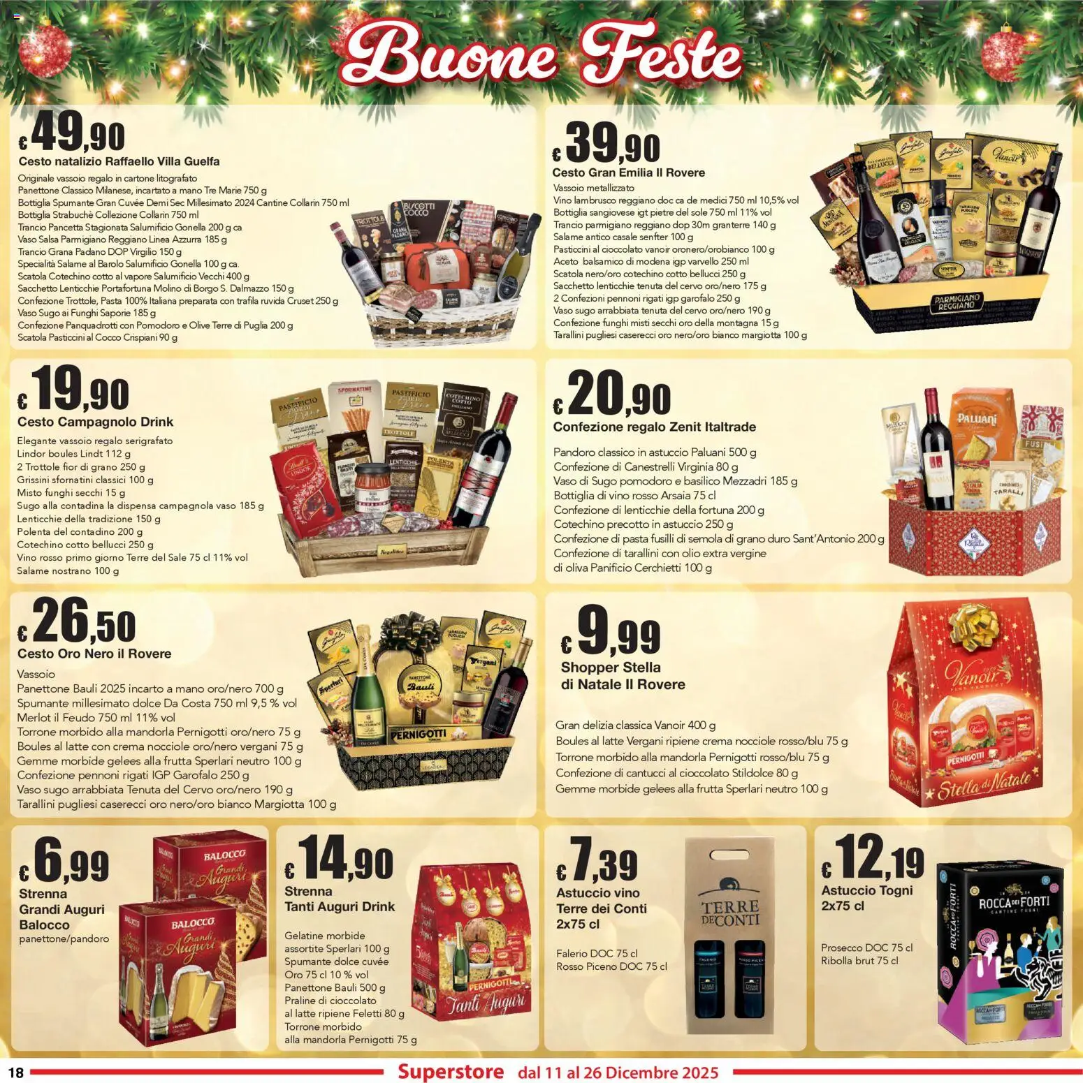 Volantino Sì con Te del 11.12.2025 | Pagina: 18 | Prodotti: Salame, Sale, Funghi, Bottiglia