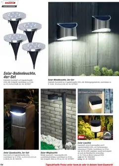 Toom Baumarkt  Gartenmöbel & Solar-Leuchten 2026 ab 01.01.2026 gültig | Seite: 114 | Produkte: Solarleuchte, Wandleuchte