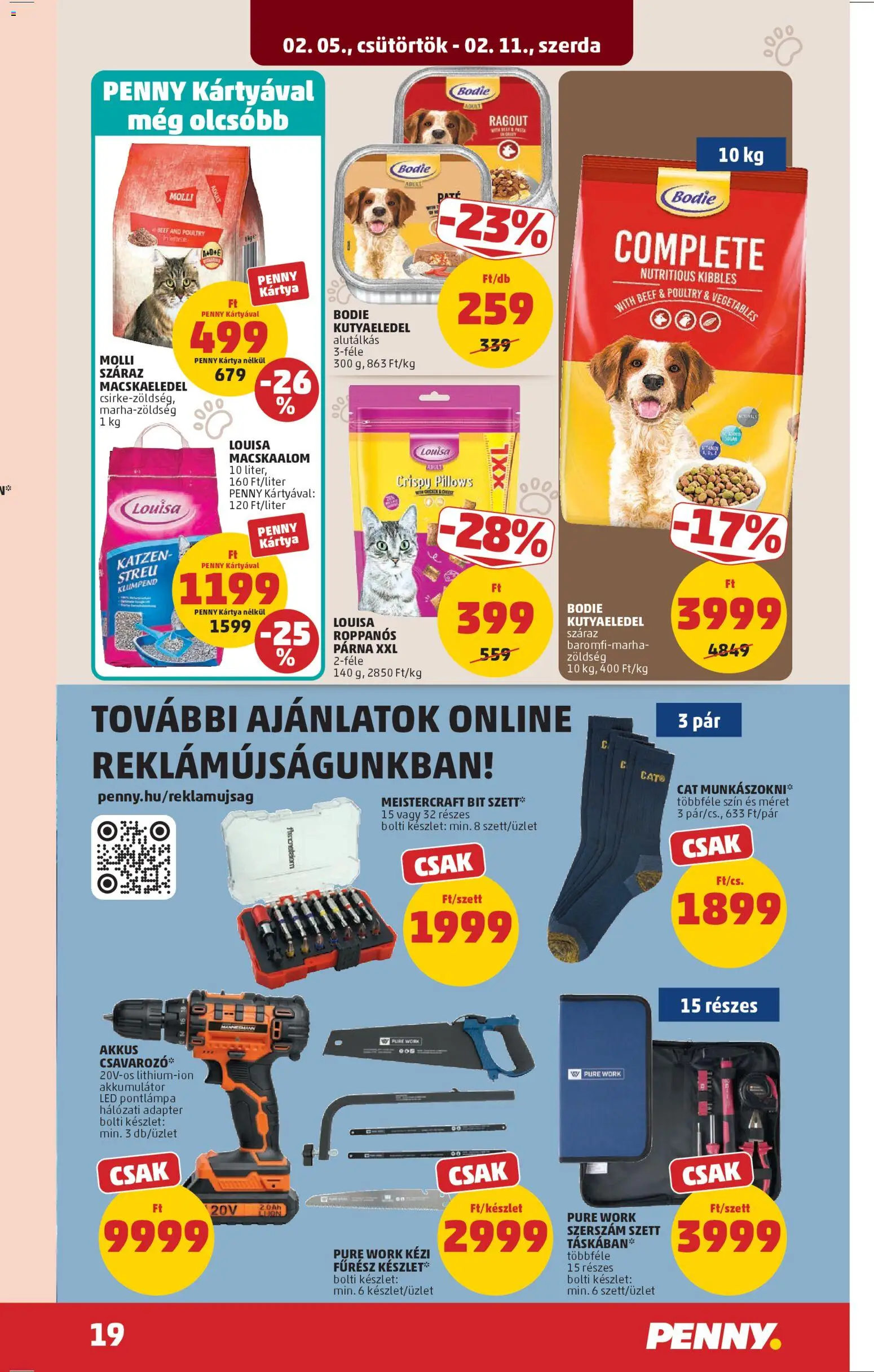PENNY akciós ujság - amely érvényes a következő dátumtól: 05.02.2026 | Oldal: 21 | Termékek: Adapter, Kutyaeledel, Párna, Zöldség