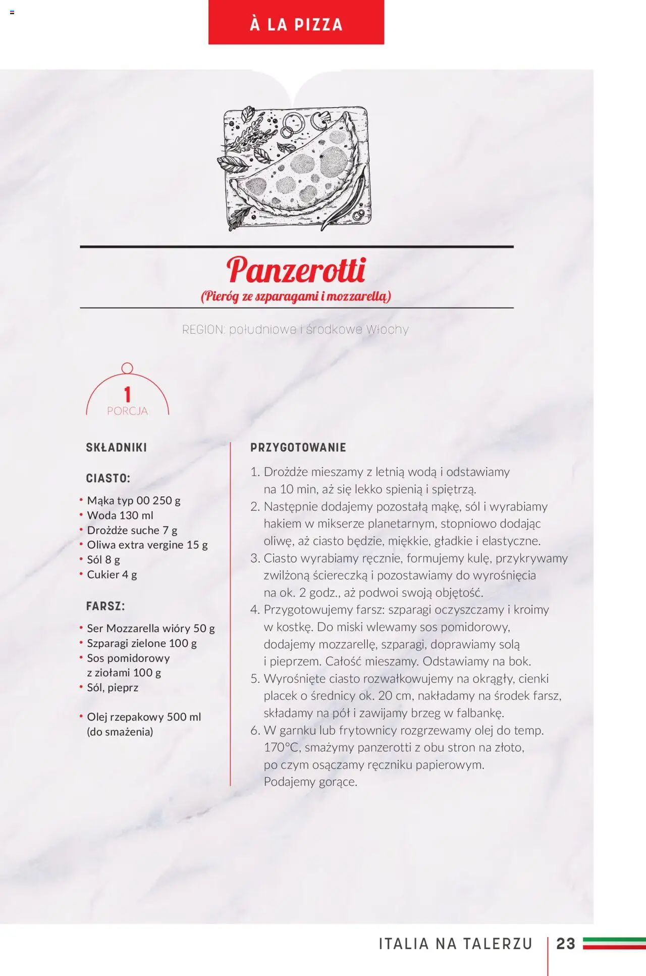 Makro Gazetka - Ebook kuchnia włoska od 16.05.2023 | Strona: 23 | Produkty: Olej, Woda, Sól, Pieprz