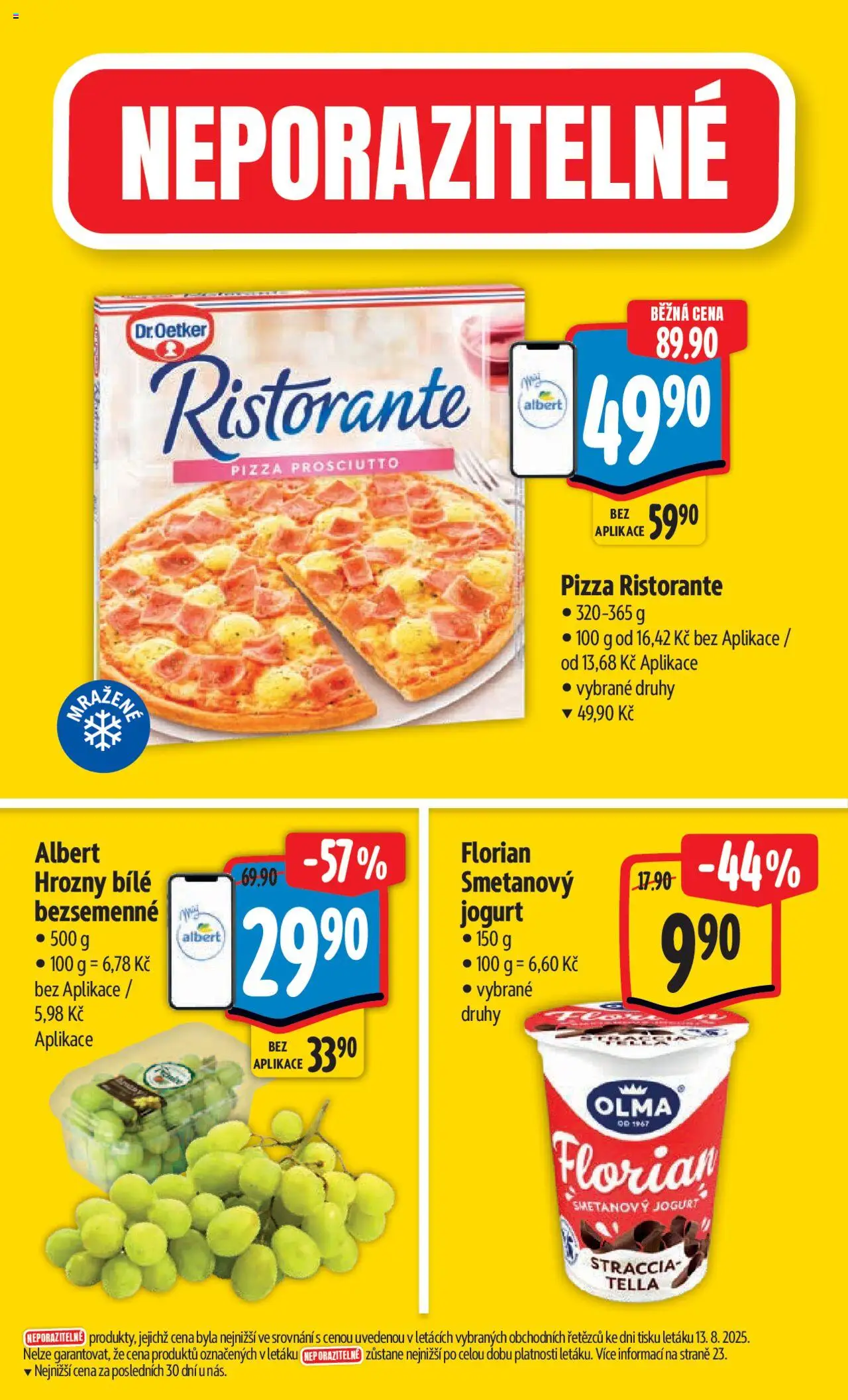 Albert leták - Hypermarket od 20.08.2025 | Strana: 3 | Produkty: Smetanový jogurt, Jogurt, Prosciutto, Hrozny