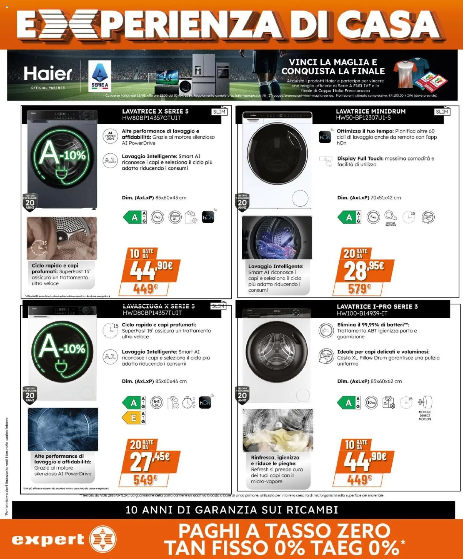 Volantino Expert del 09.04.2026 | Pagina: 26 | Prodotti: Lavasciuga, Lavatrice