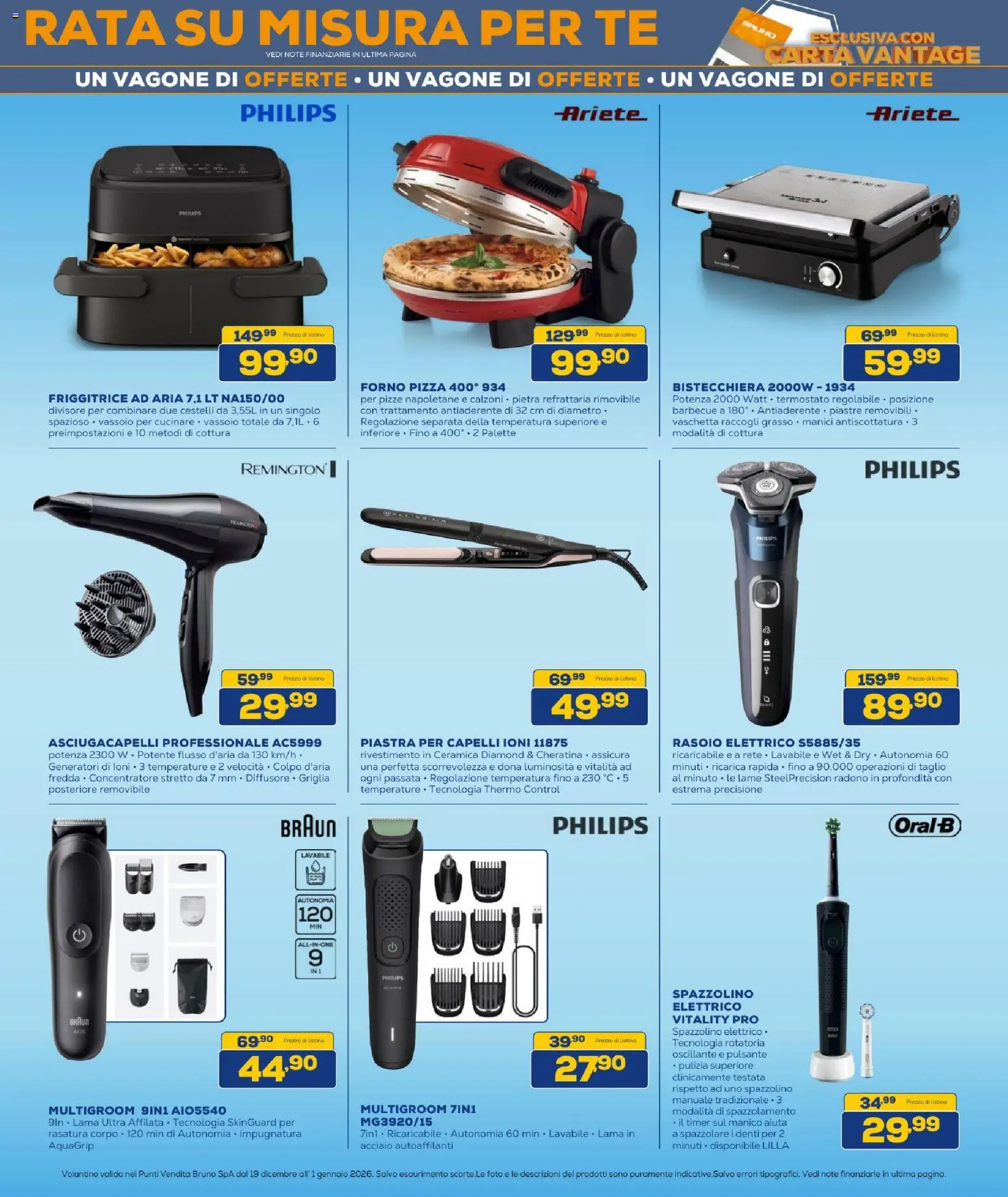 Volantino BRUNO del 19.12.2025 | Pagina: 24 | Prodotti: Friggitrice ad aria, Rasoio, Barbecue, Vassoio