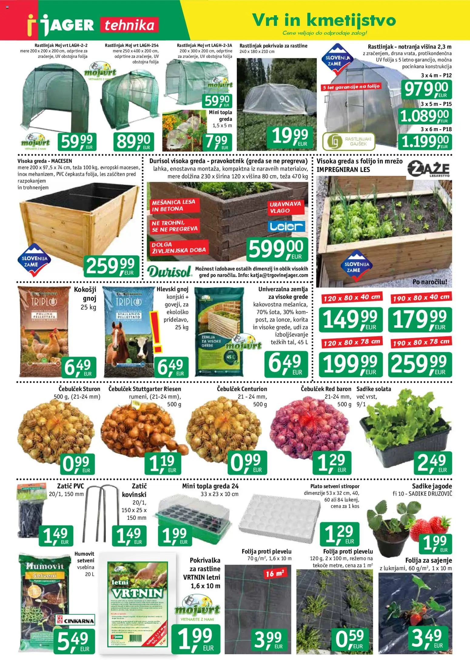 Novi Jager katalog ponudbe – veljaven od 25.02.2026 | Stran: 5 | Izdelki: Teza, Kos, Jagode, Solata