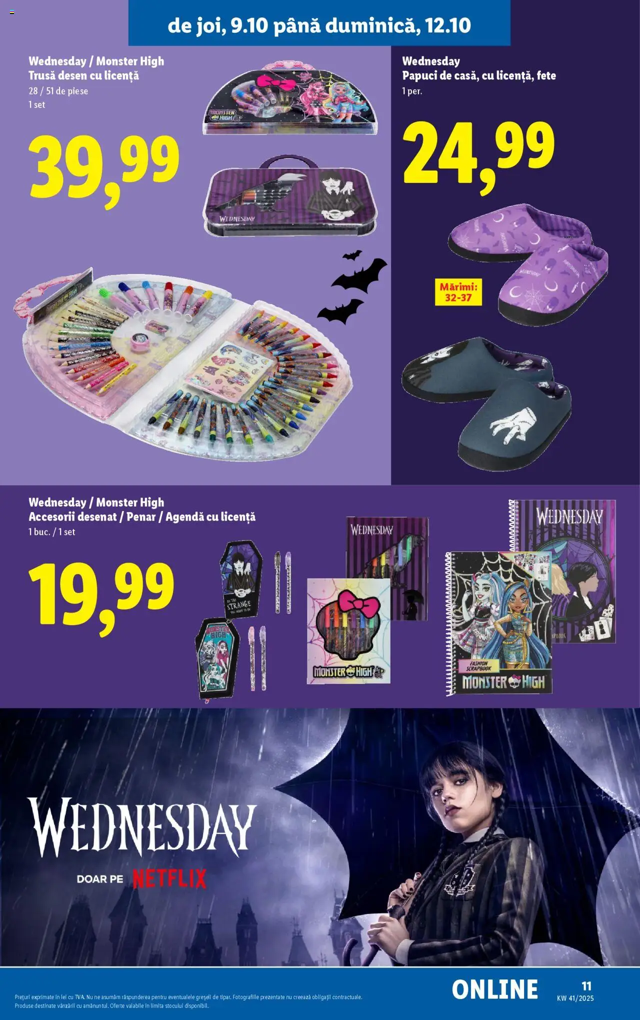 Noul catalog Lidl – valabil de la 06.10.2025 | Pagină: 11 | Produse: Papuci