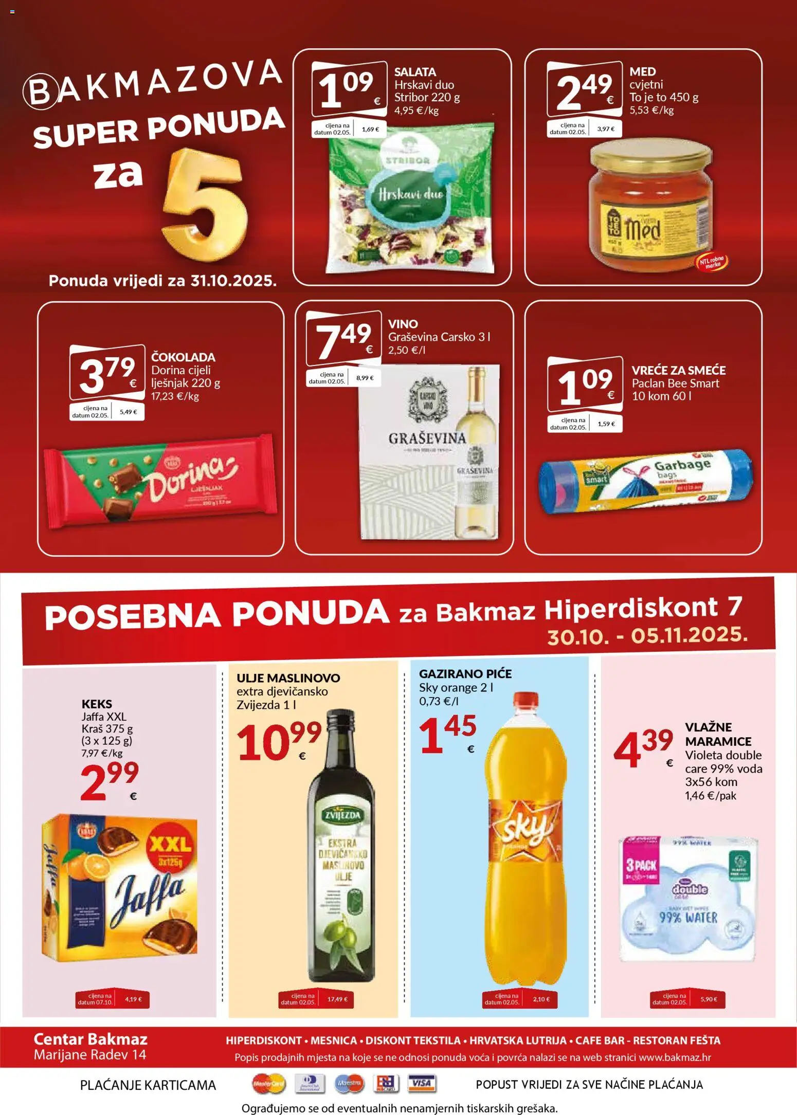 Bakmaz katalog | vrijedi od 30.10.2025 | Stranica: 8 | Proizvodi: Med, Dorina, Ulje, Lješnjak