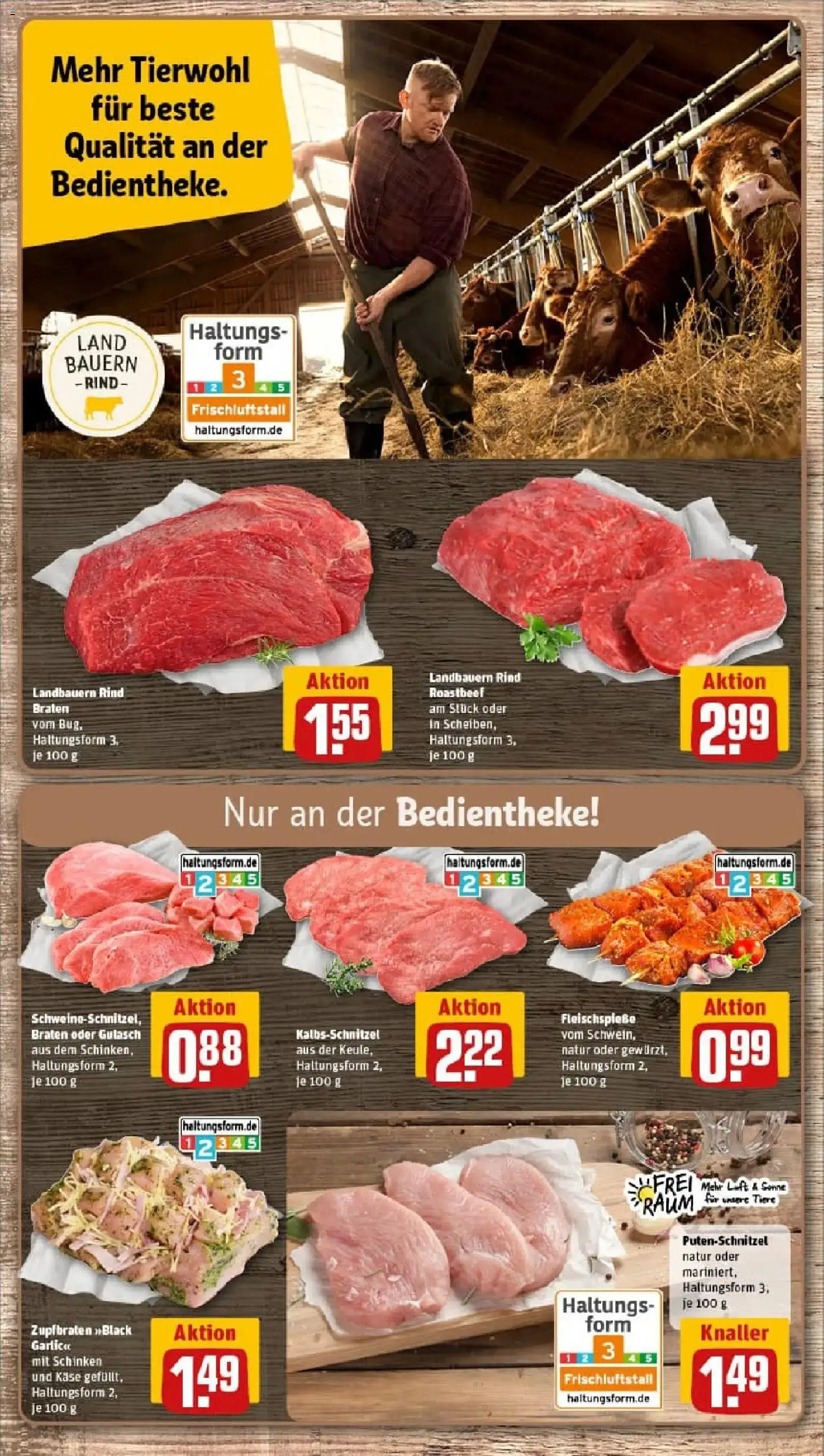 Rewe prospekt Ulm	 – gültig ab 26.01.2026 | Seite: 10 | Produkte: Käse, Roastbeef, Gulasch, Schinken