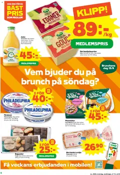 Coop Forum reklamblad aktuell från 15.09.2025 | Sida: 6 | Produkter: Levain, Ost, Juice, Apelsin