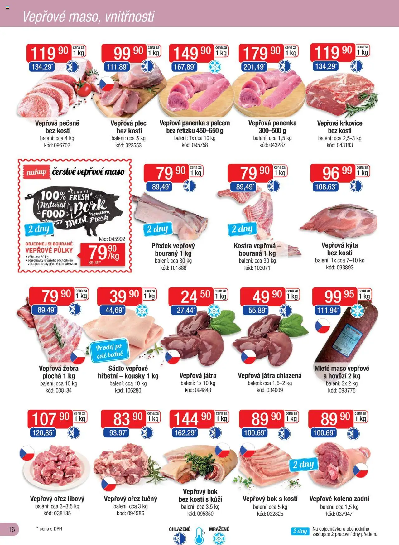 Astur & Qanto leták - Velkoobchod fresh 06/2025 od 01.06.2025 | Strana: 16 | Produkty: Panenka, Vepřová pečeně, Vepřová Kýta, Kýta