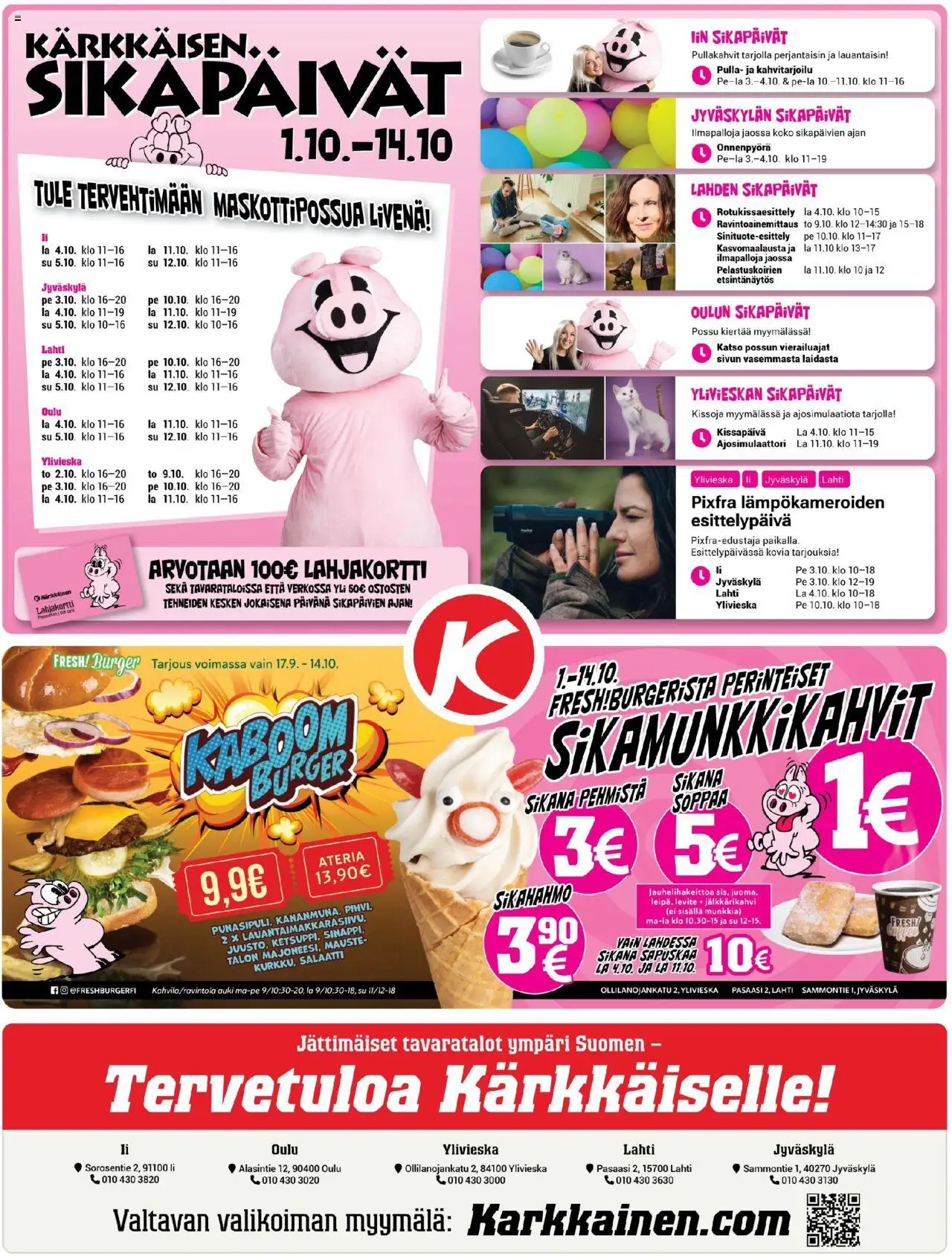 Kärkkäinen tarjoukset – voimassa 01.10.2025 alkaen | Sivu: 24 | Tuotteet: Salaatti, Pulla