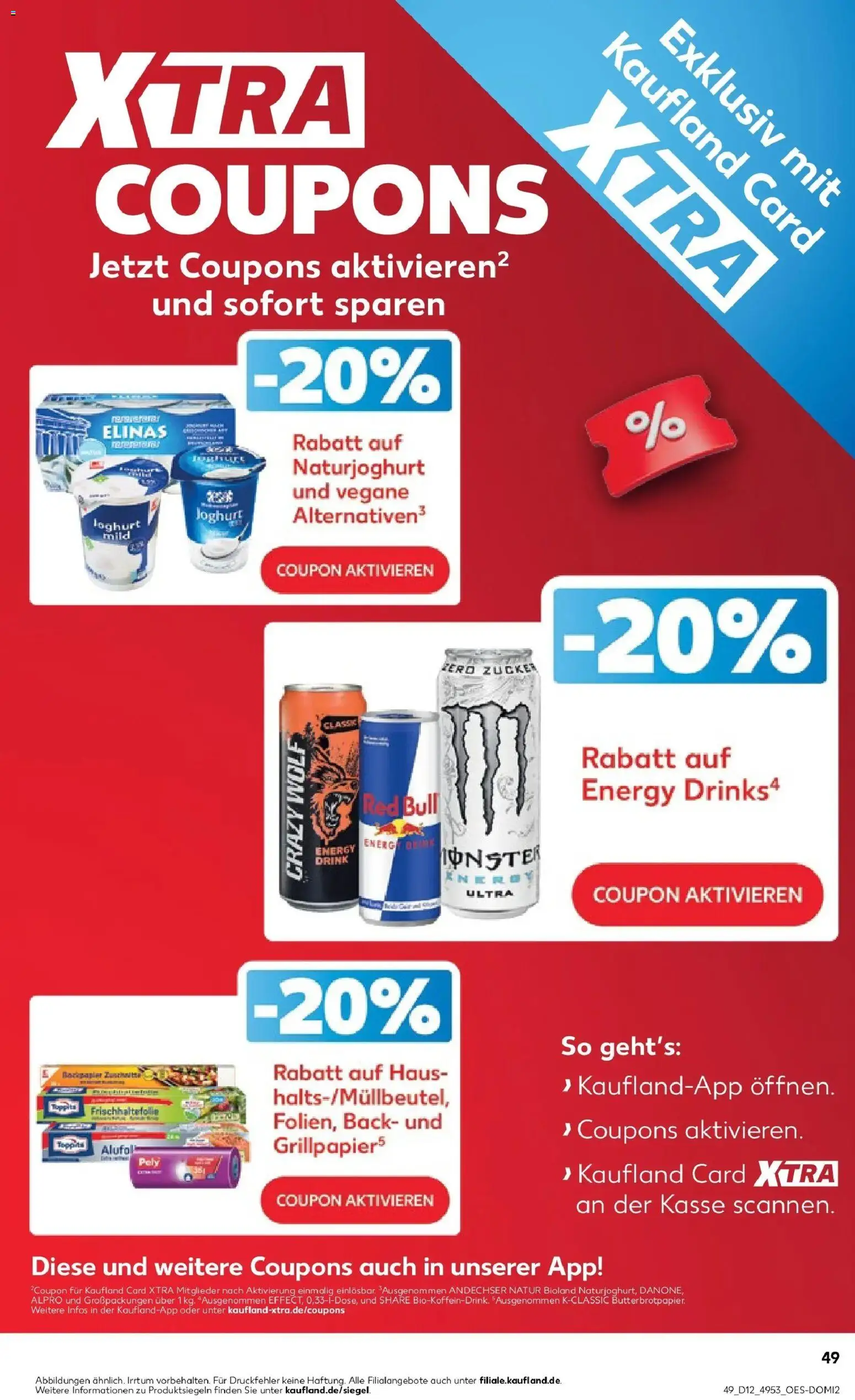 Kaufland Prospekt Cloppenburg	 – gültig ab 19.03.2026 | Seite: 49 | Produkte: Red bull, Energy, Joghurt, Zucker